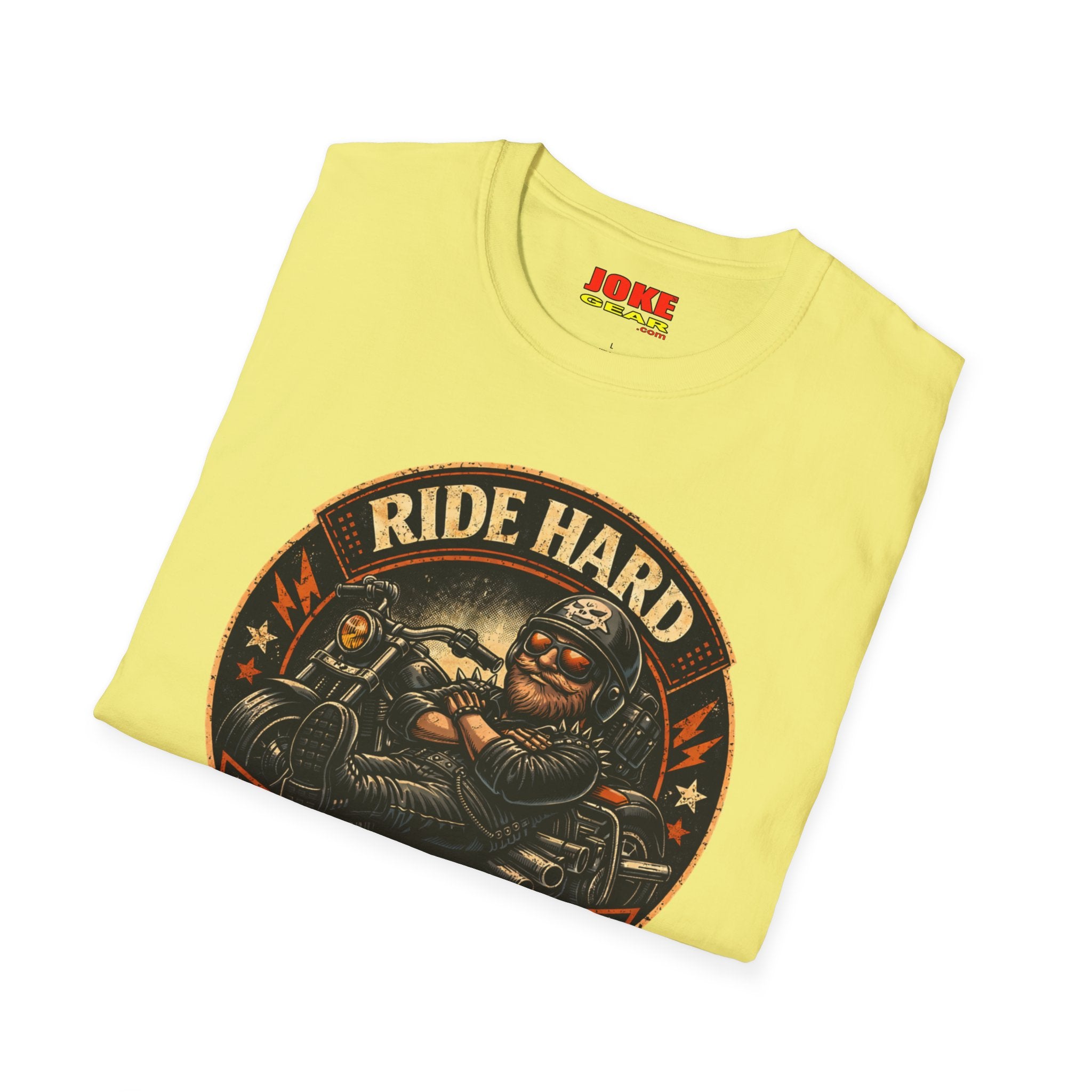 Ride Hard Nap Harder T-Shirt — Vintage Motorcycle Biker Tee