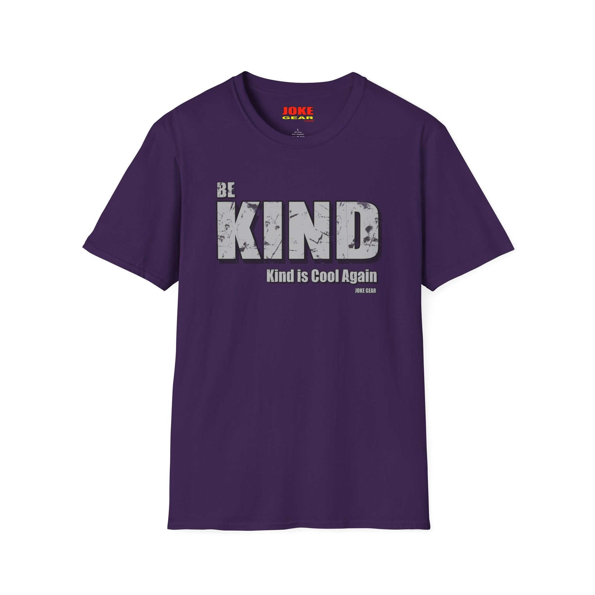 BE KIND T-Shirt — (BE KIND: Kind is Cool Again) Vintage Block Letter Tee