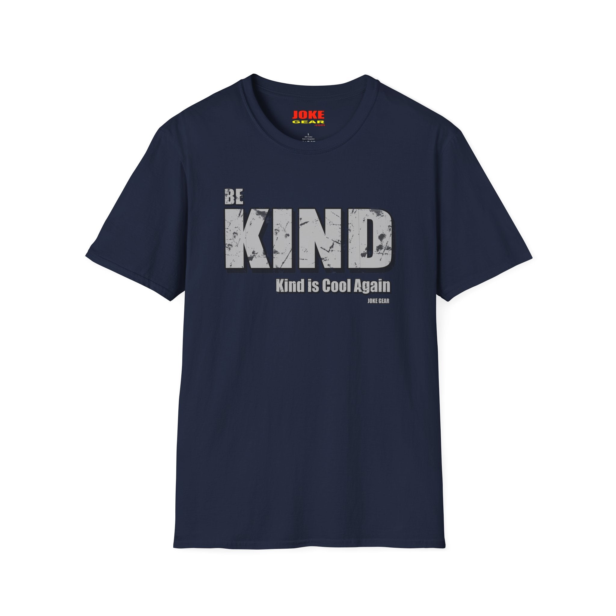 BE KIND T-Shirt — (BE KIND: Kind is Cool Again) Vintage Block Letter Tee
