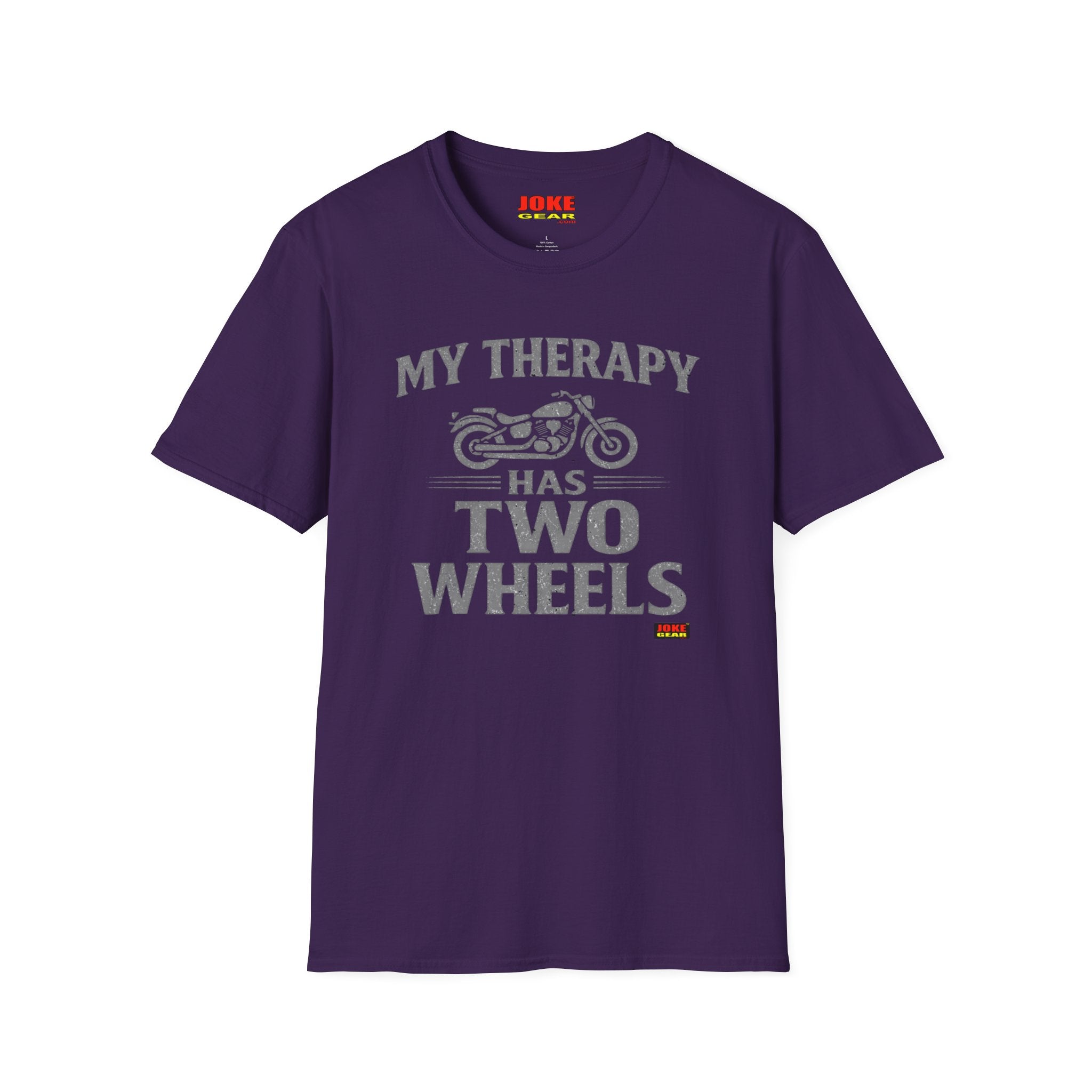 My Therapy Has Two Wheels Motorcycle T-Shirt – Biker Vintage Ride Tee