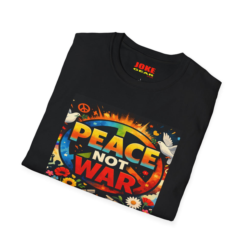 Peace NOT War T-Shirt — Retro Hippie Peace Sign Tee