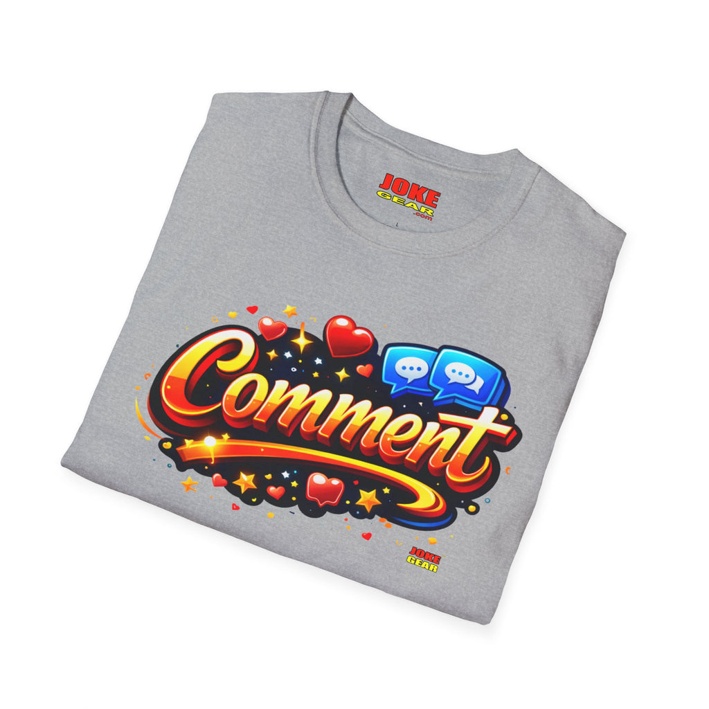 Comment Graphic T-Shirt — Retro Social Media Pop Art Tee