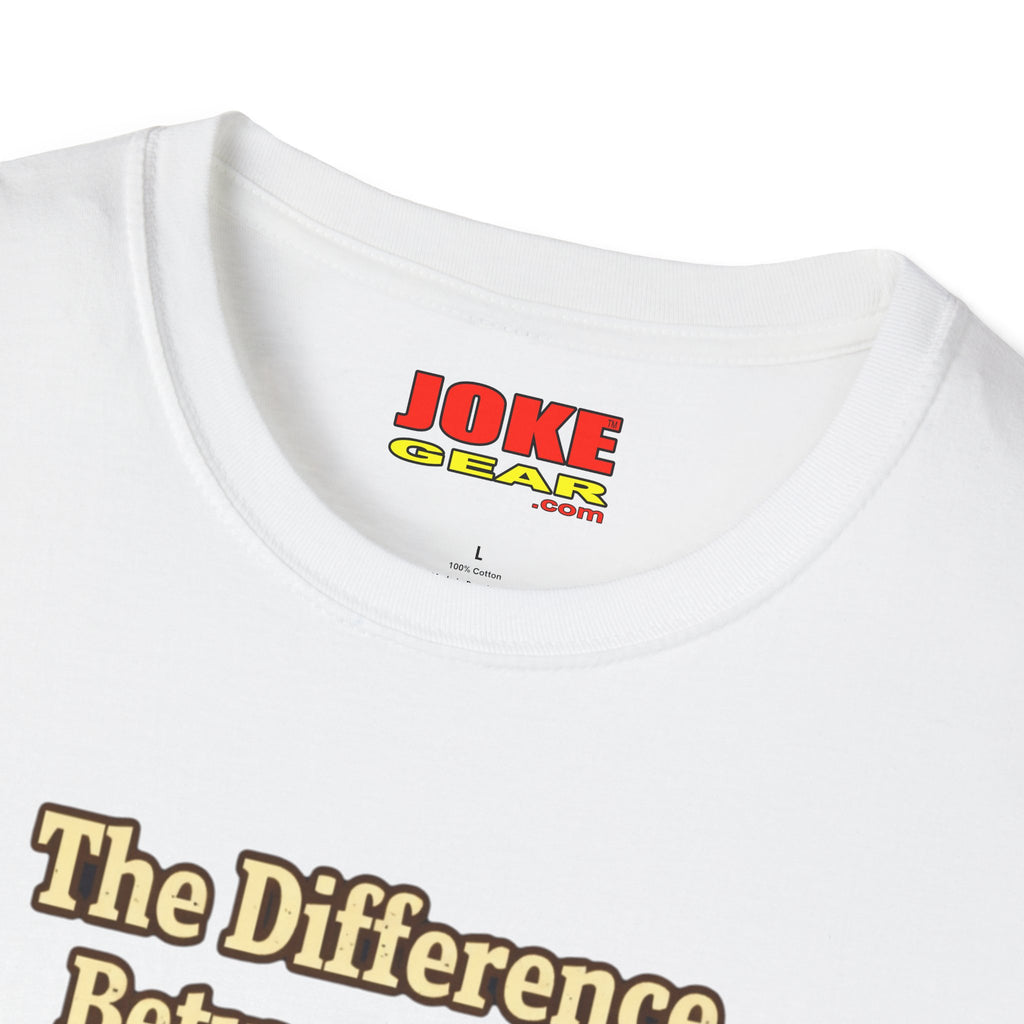 Coffee Shirt - "The Difference Between Your Opinion and Coffee... I Asked for the Coffee" Funny Graphic Tee
