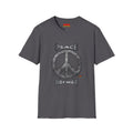 Peace NOT War T-Shirt — Distressed Camo Peace Sign Graphic Tee