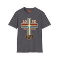 Love Cross "Hate Sucks" T-Shirt – John 3:16 Christian Faith Tee