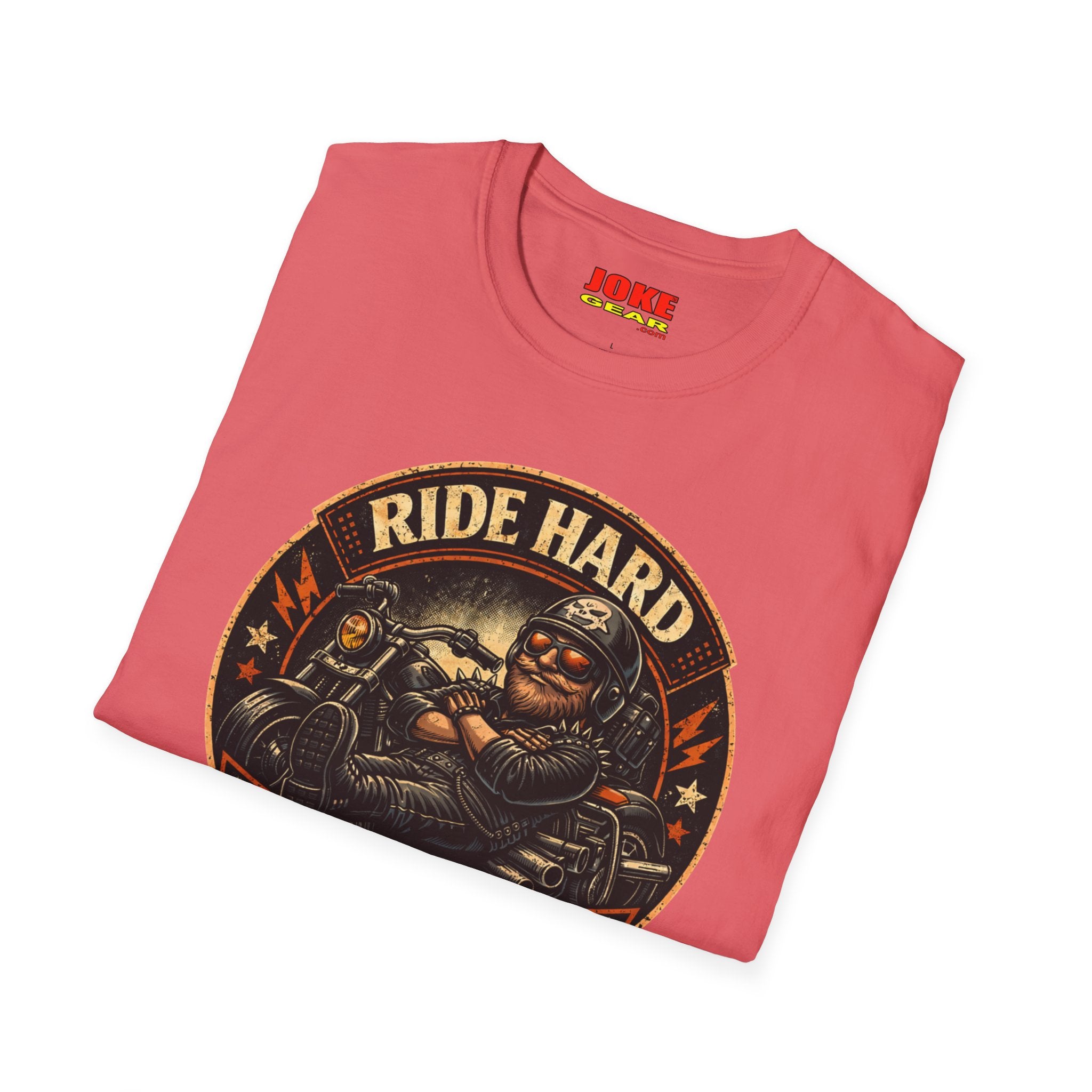 Ride Hard Nap Harder T-Shirt — Vintage Motorcycle Biker Tee