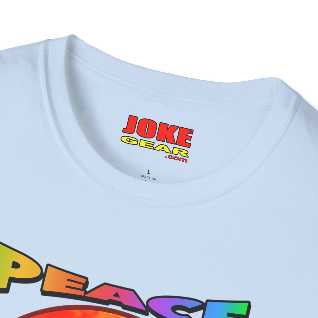 Peace Tie-Dye Graphic T-Shirt — "Peace: Cheaper Than Therapy" Retro Hippie Tee