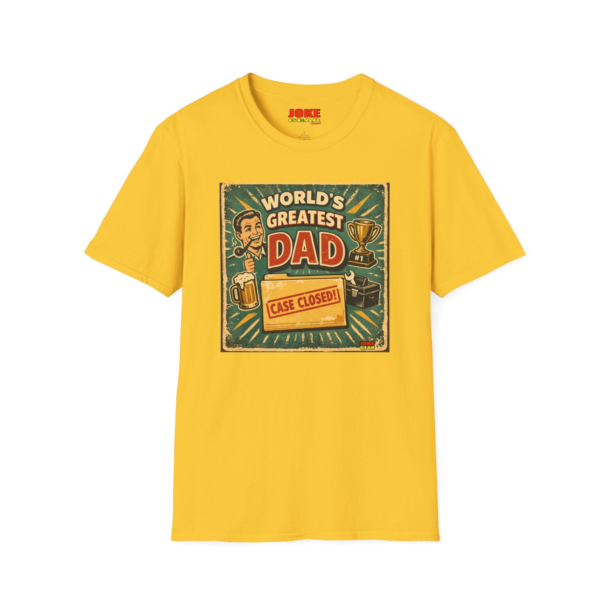 World's Greatest Dad T-Shirt – 'Case Closed' Vintage Dad Tee