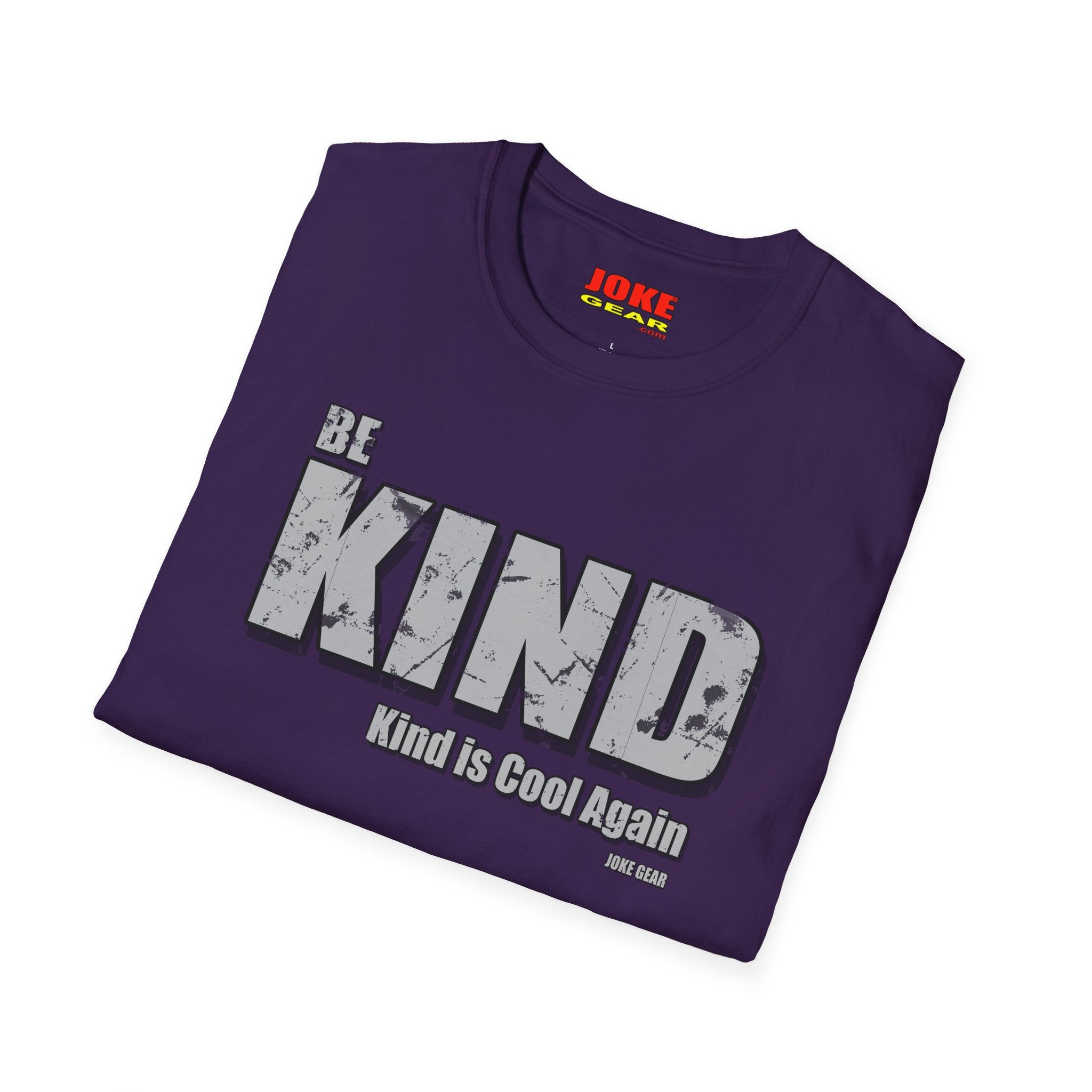 BE KIND T-Shirt — (BE KIND: Kind is Cool Again) Vintage Block Letter Tee