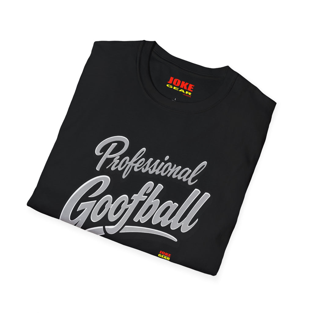 Professional Goofball T-Shirt — Funny Retro Script Tee for Casual Wear