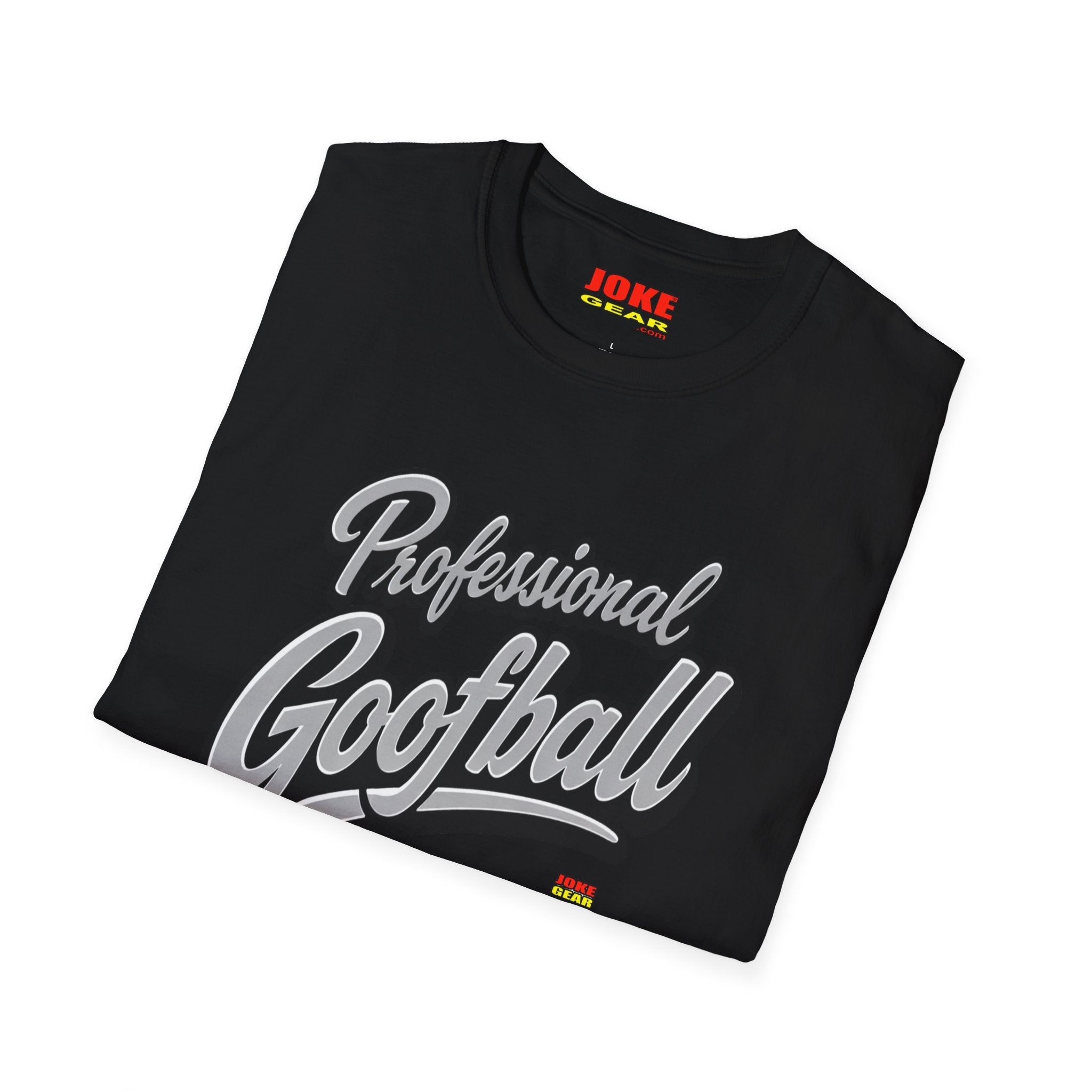 Professional Goofball T-Shirt — Funny Retro Script Tee for Casual Wear