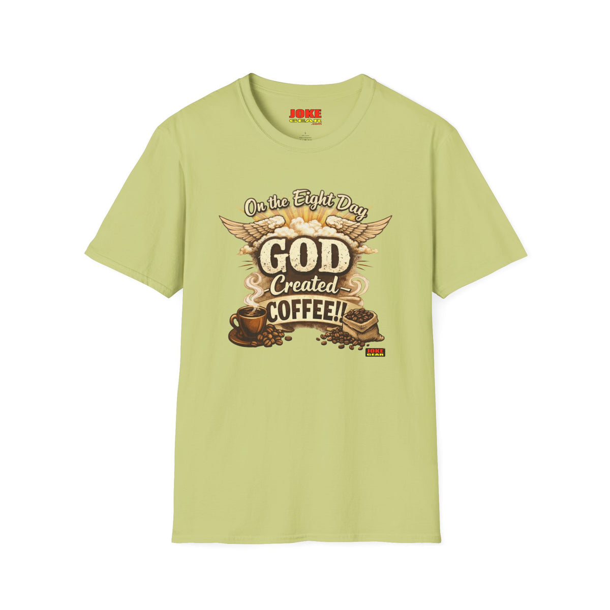 God Created Coffee T-Shirt — Vintage Coffee Lover Tee