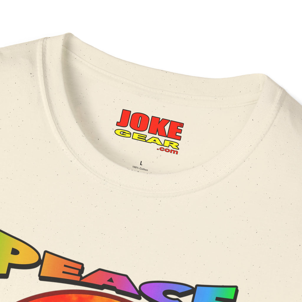Peace Tie-Dye Graphic T-Shirt — "Peace: Cheaper Than Therapy" Retro Hippie Tee