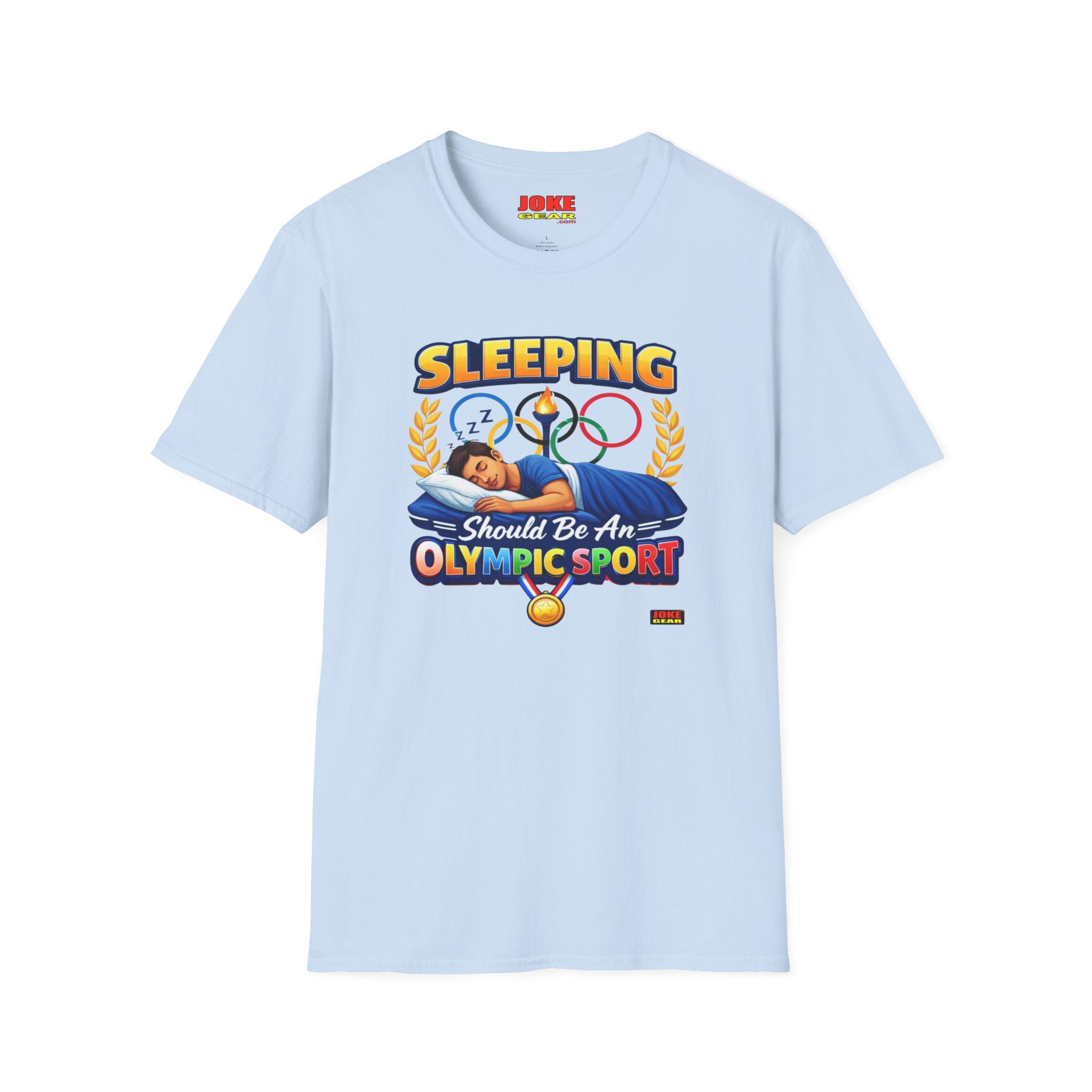 T-Shirt — "Sleeping Should Be An Olympic Sport" Funny Sleep Lover Tee