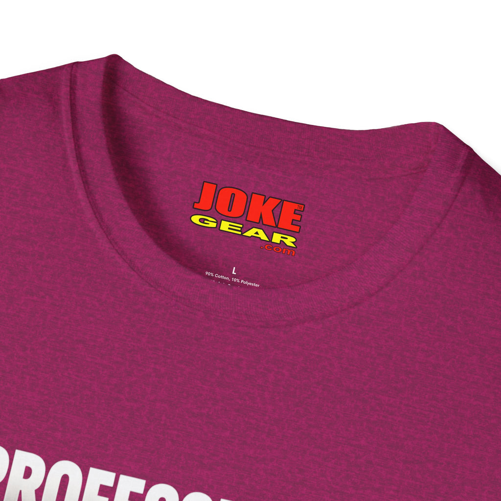 Professional Farter T-Shirt — Subtle White Text Tee for Fans & Gift