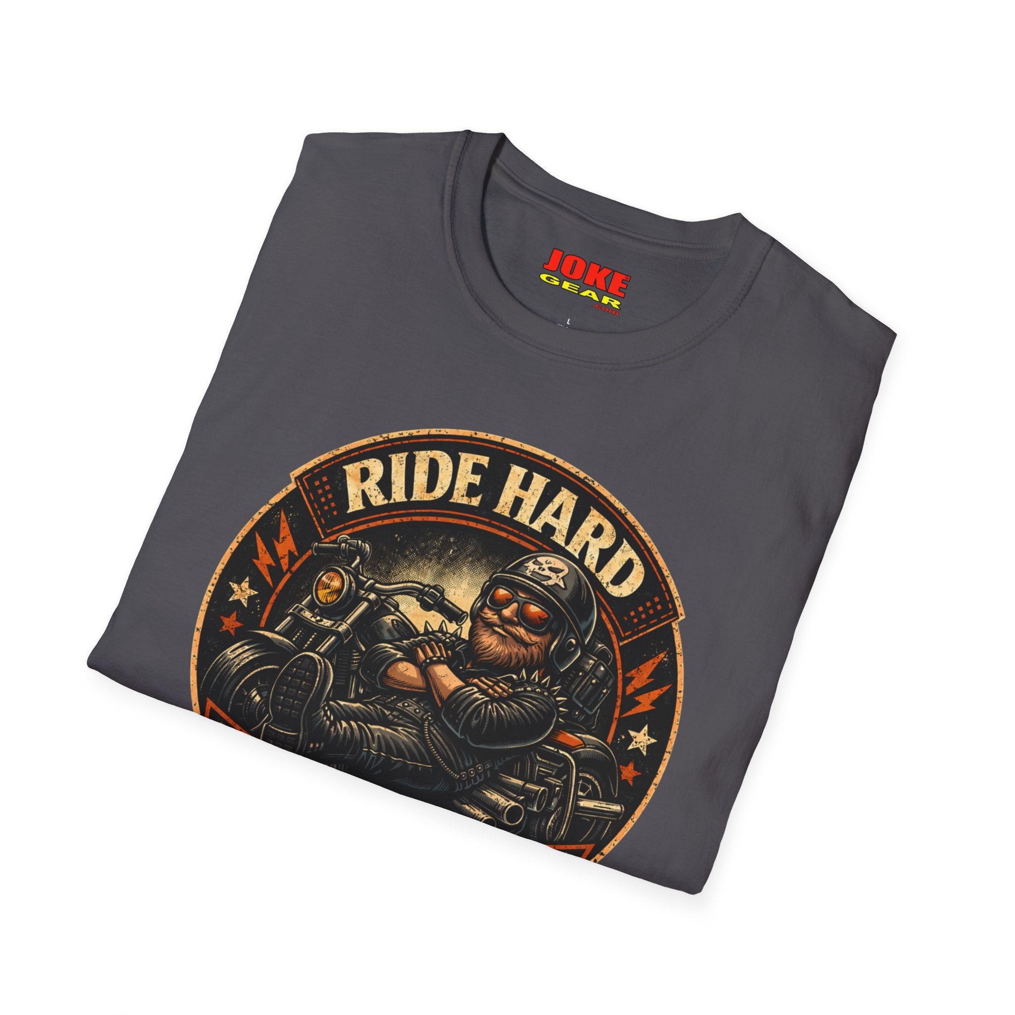 Ride Hard Nap Harder T-Shirt — Vintage Motorcycle Biker Tee