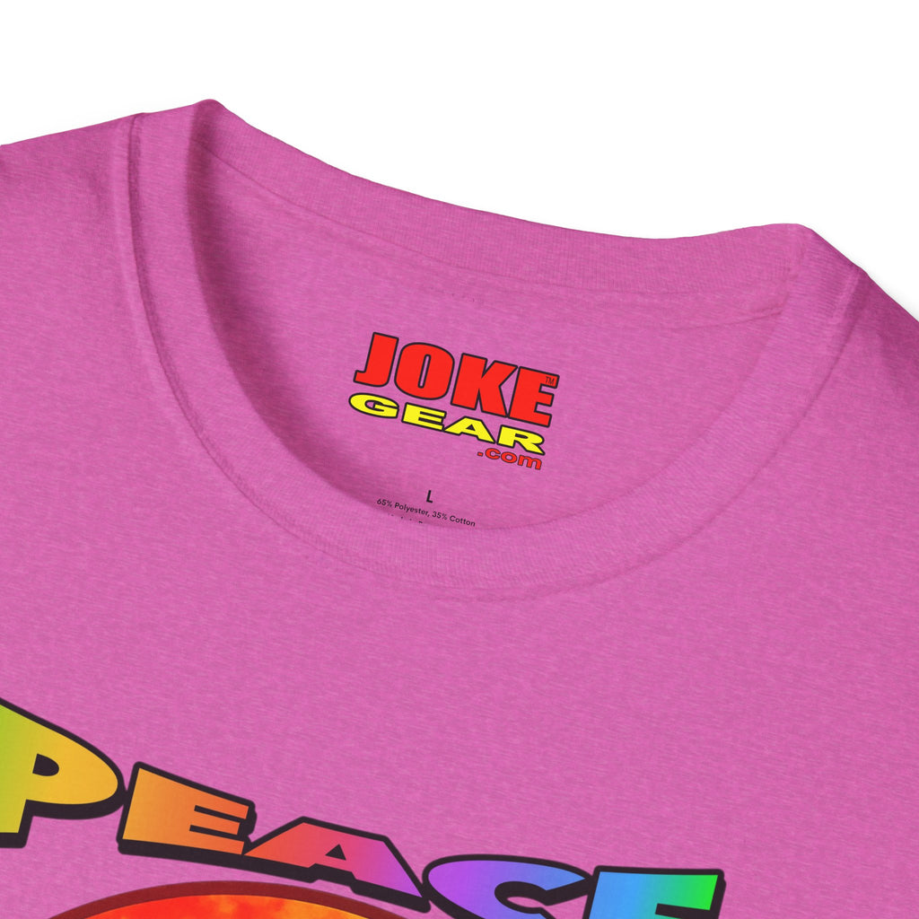 Peace Tie-Dye Graphic T-Shirt — "Peace: Cheaper Than Therapy" Retro Hippie Tee