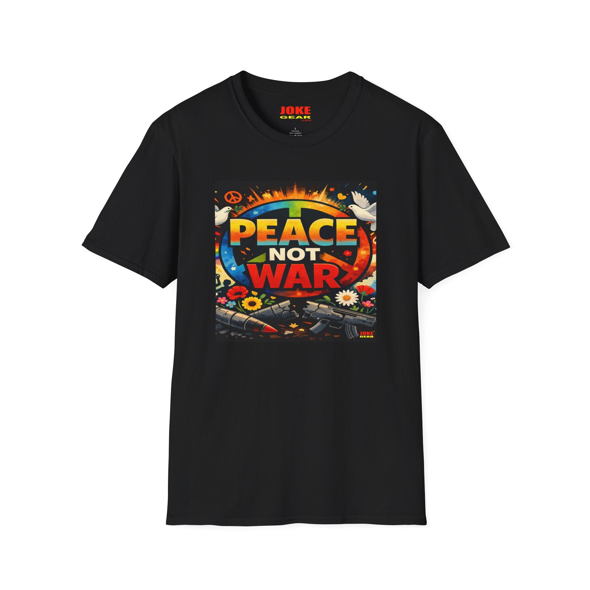 Peace NOT War T-Shirt — Retro Hippie Peace Sign Tee