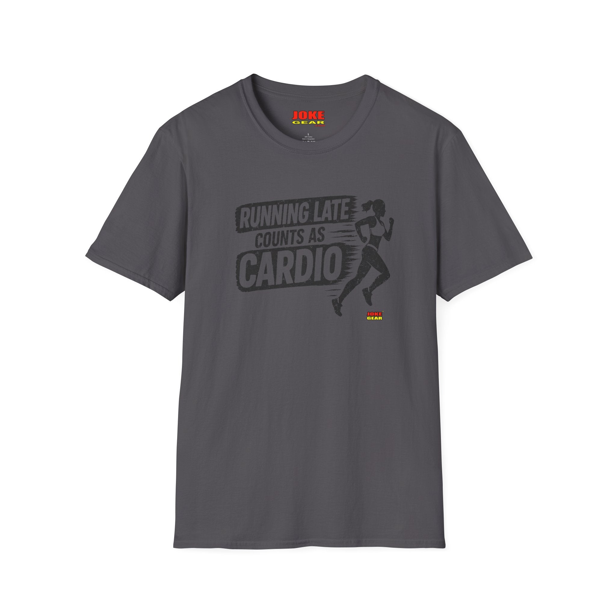 Running Late Counts As Cardio T-Shirt — Funny Runner Workout Shirt