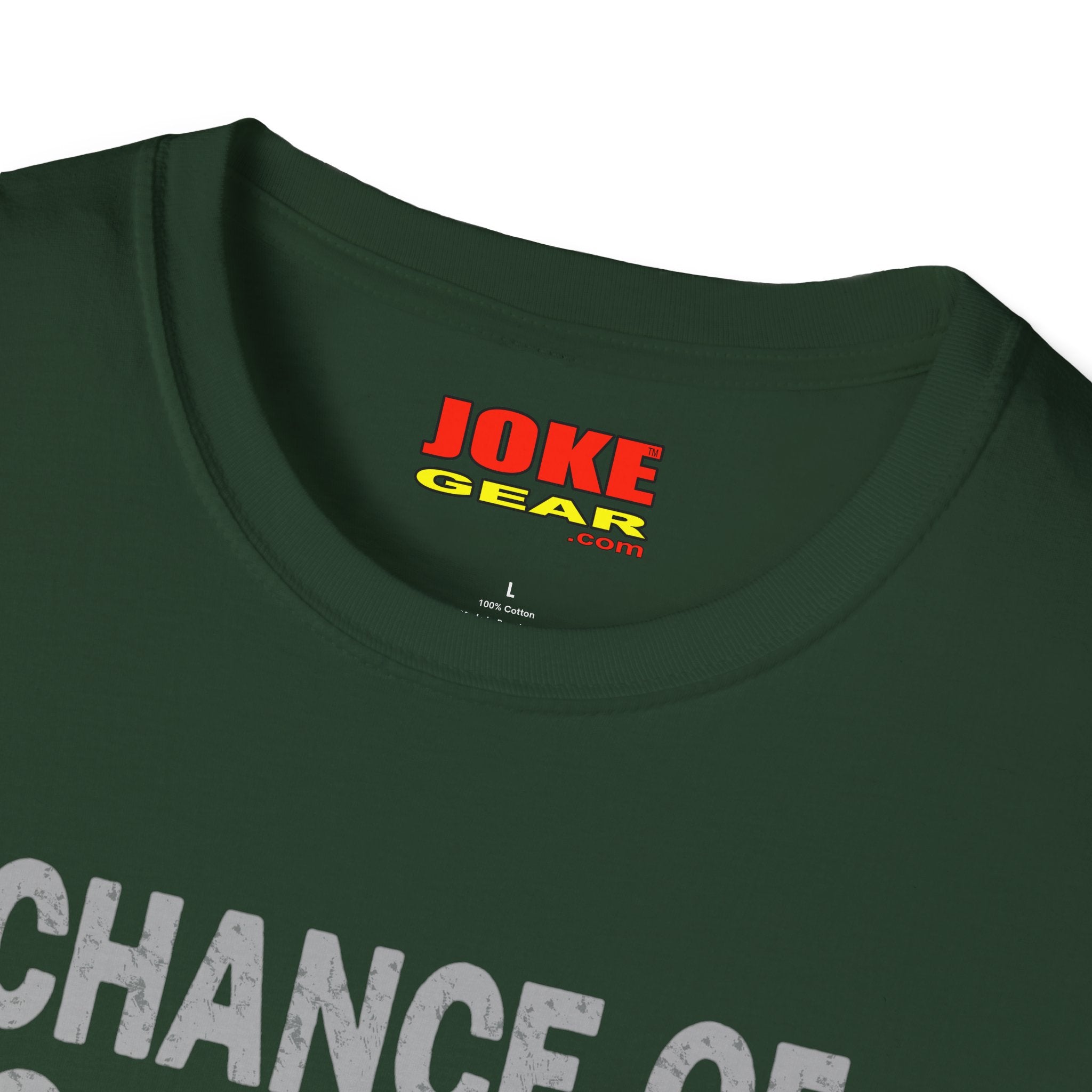 Chance of Sarcasm T-Shirt — Funny Weather Icon Tee (Chance of Sarcasm: Today 91%, Tonight 95%, Tomorrow 92%, Weekend 100%)