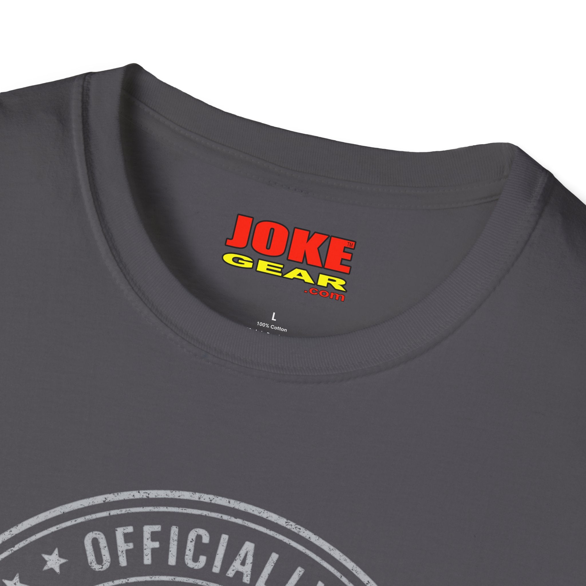 Retired Badge T-Shirt — "Officially Retired" Funny Retirement Tee