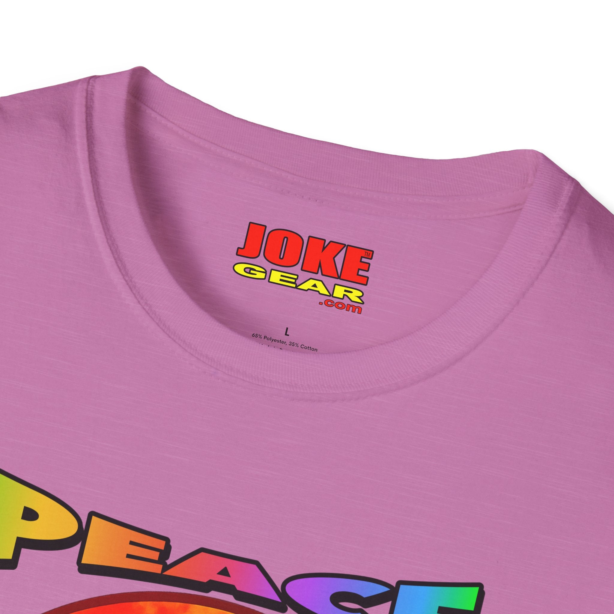 Peace NOT War T-Shirt — Tie-Dye Peace Symbol Retro Graphic Tee