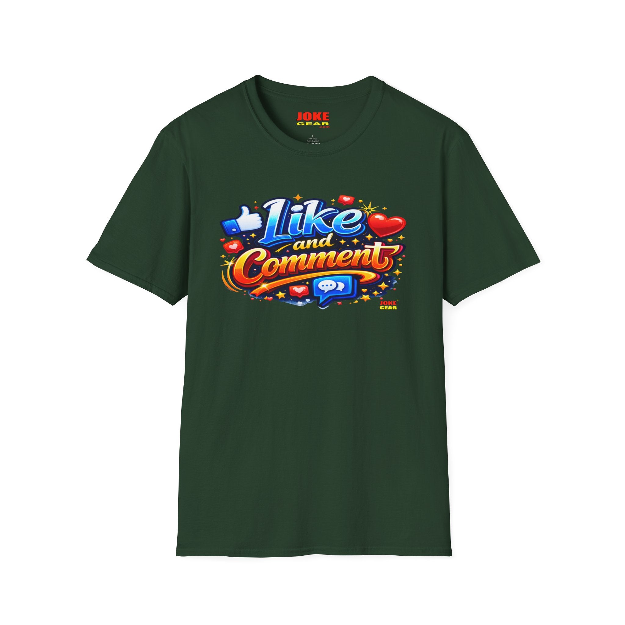 LIKE and COMMENT T-Shirt — Social Media Graphic Tee