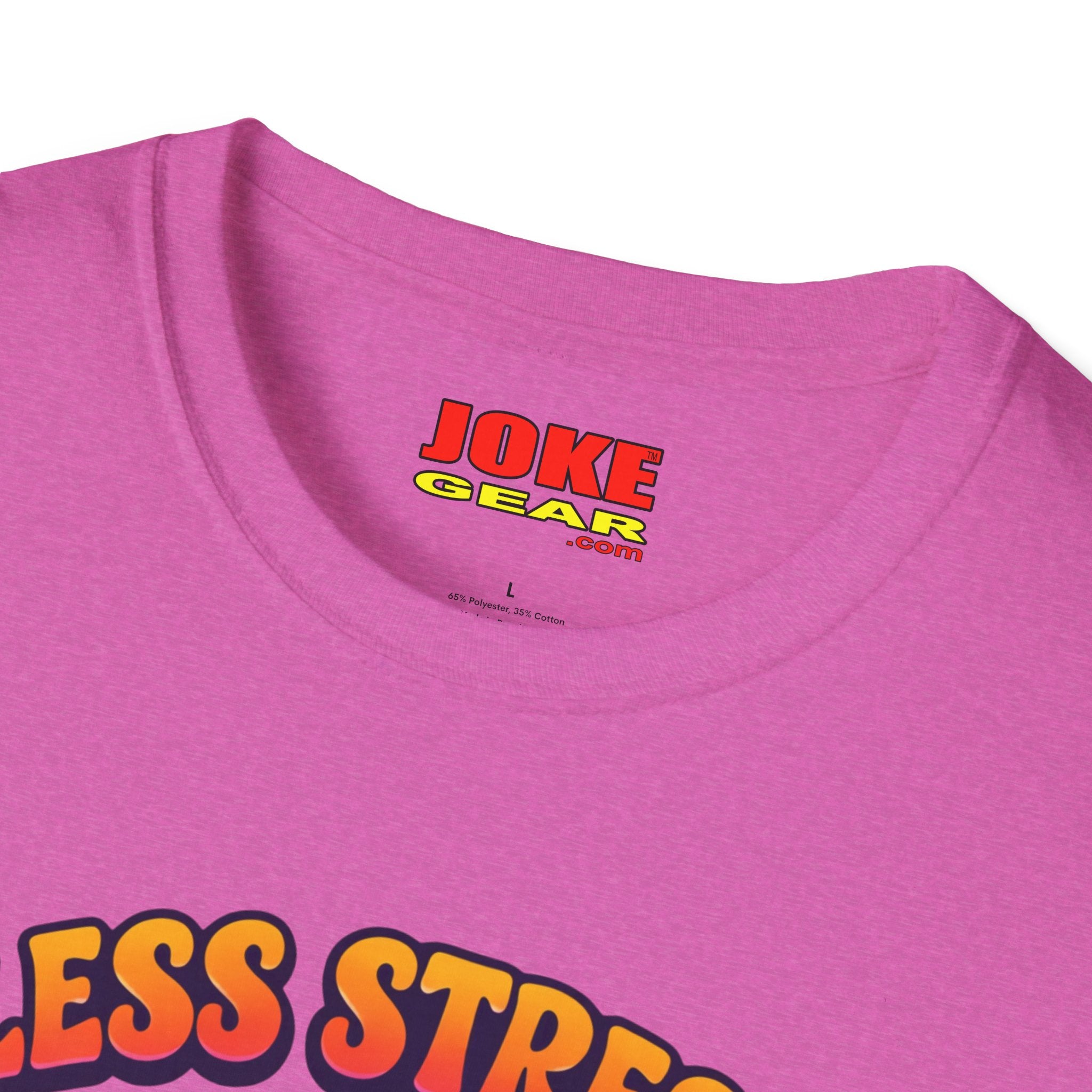 Less Stress More Groovy T-Shirt — Retro Peace Sign Hippie Tee