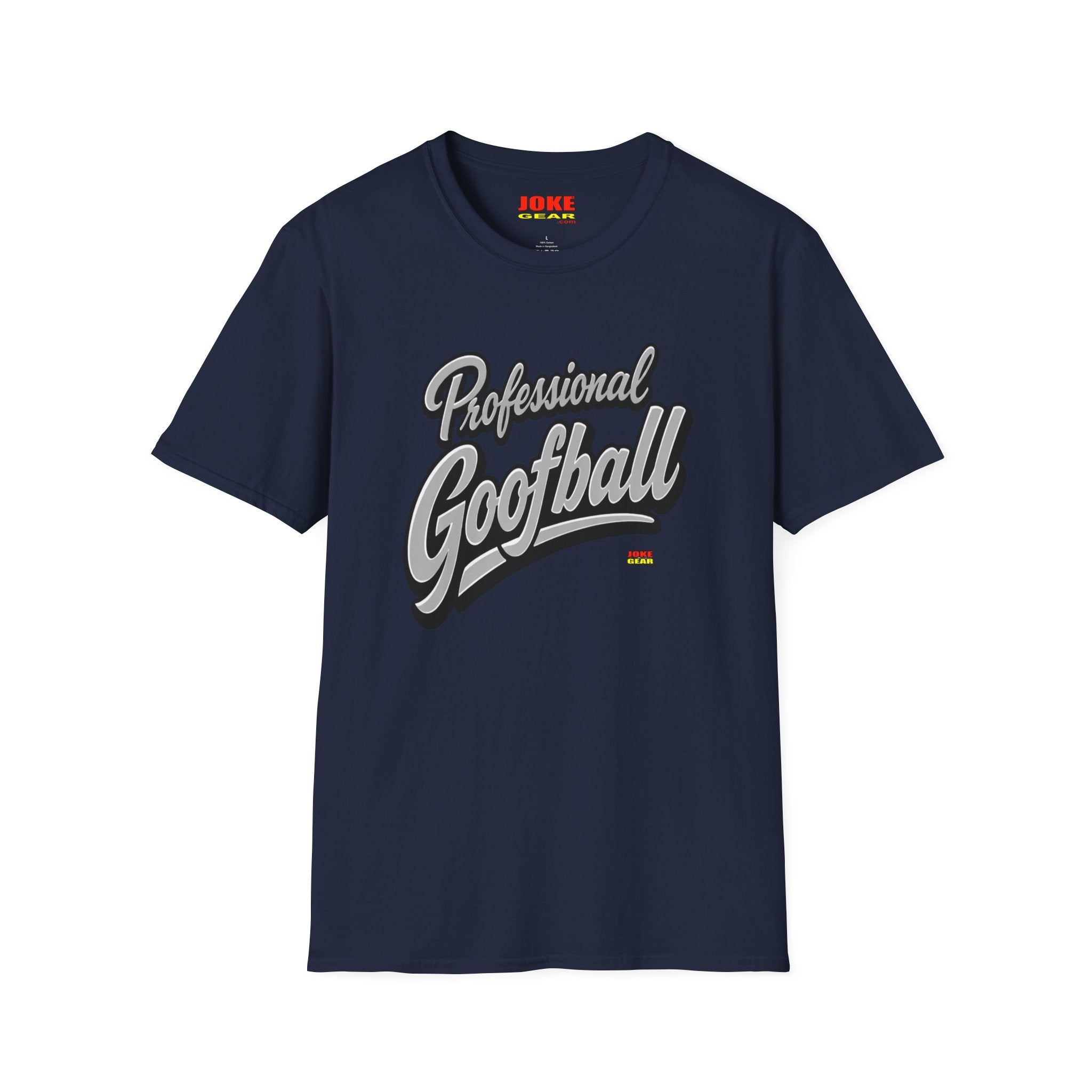 Professional Goofball T-Shirt — Funny Retro Script Tee for Casual Wear
