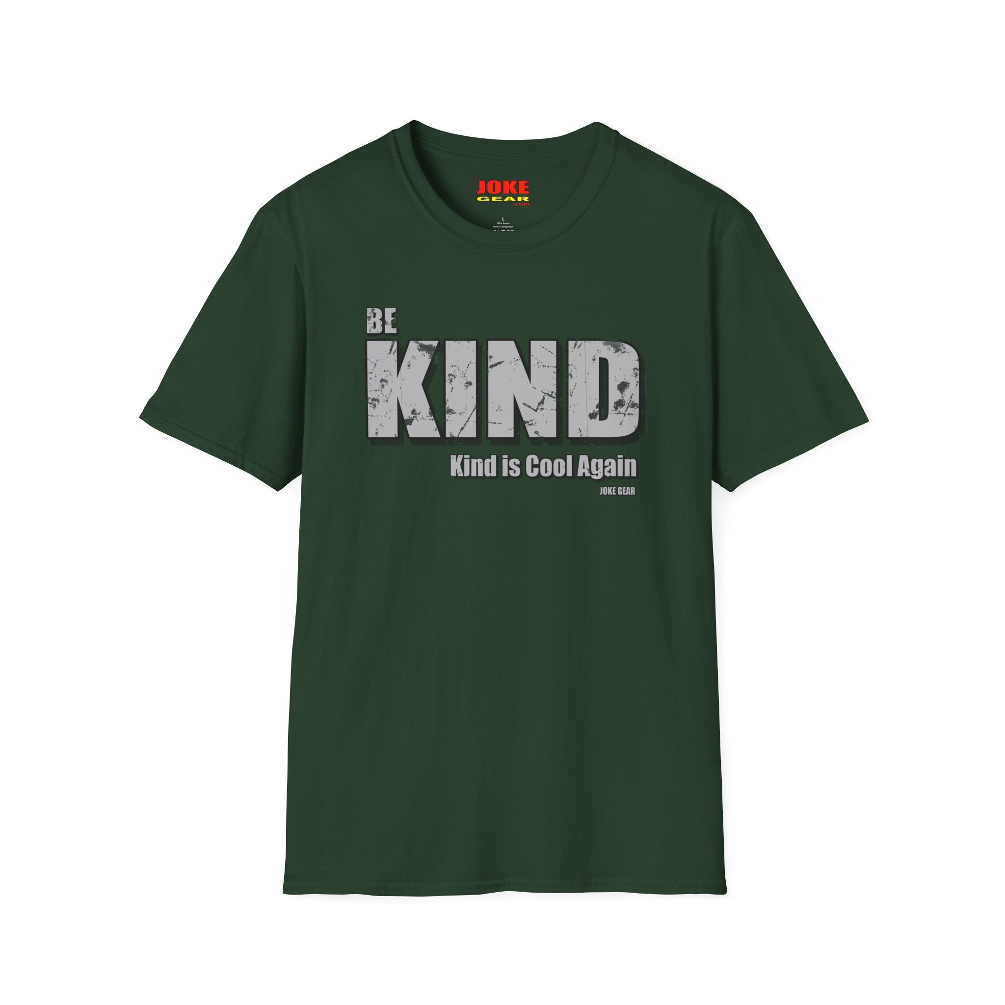 BE KIND T-Shirt — (BE KIND: Kind is Cool Again) Vintage Block Letter Tee