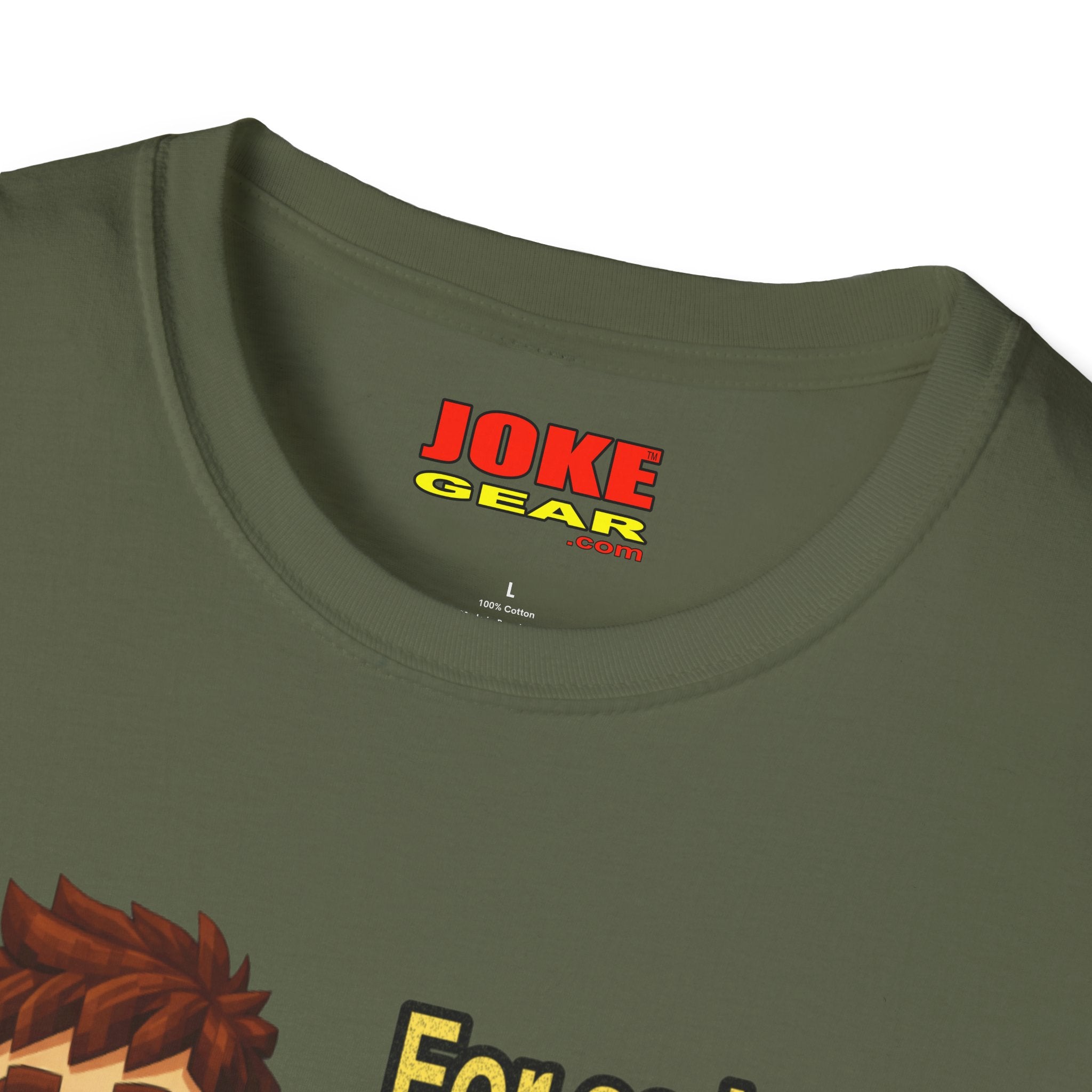 Funny Amnesia Joke T-Shirt — Cartoon Guy "For as long as I can remember, I've had Amnesia!"