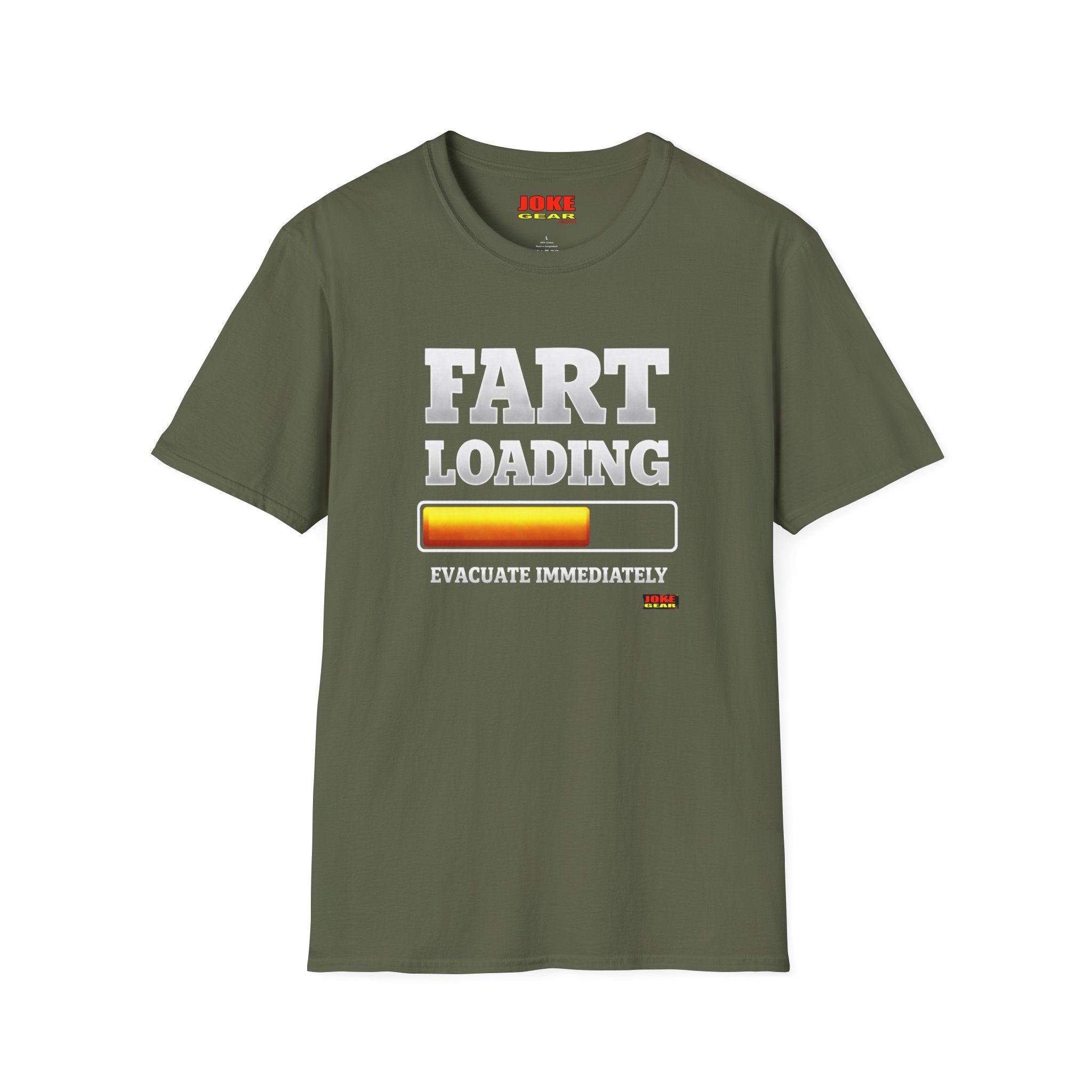 Fart Loading "Evacuate Immediately" T-Shirt – Funny Party Gag Tee