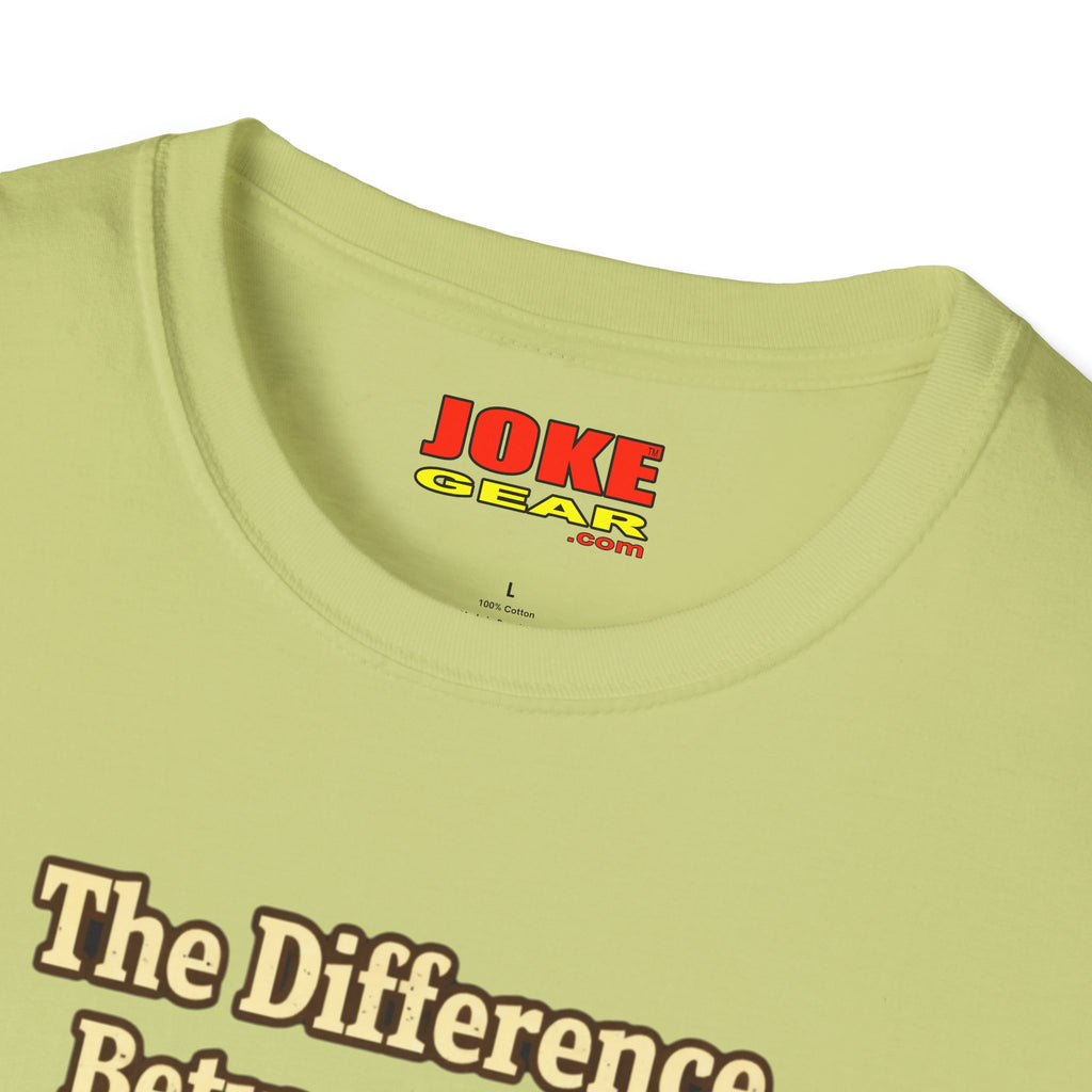 Coffee Shirt - "The Difference Between Your Opinion and Coffee... I Asked for the Coffee" Funny Graphic Tee