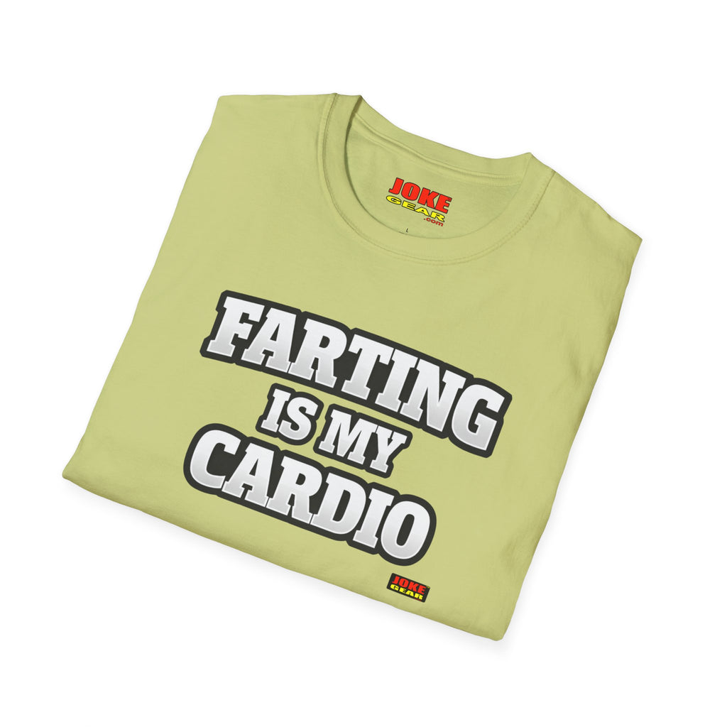 Funny Graphic T-Shirt — “FARTING IS MY CARDIO” Retro Bold Text Tee