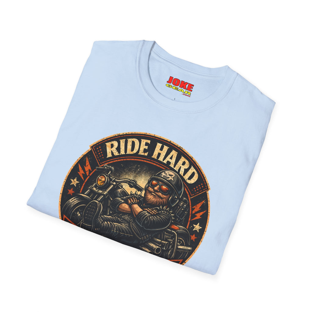 Ride Hard Nap Harder T-Shirt — Vintage Motorcycle Biker Tee