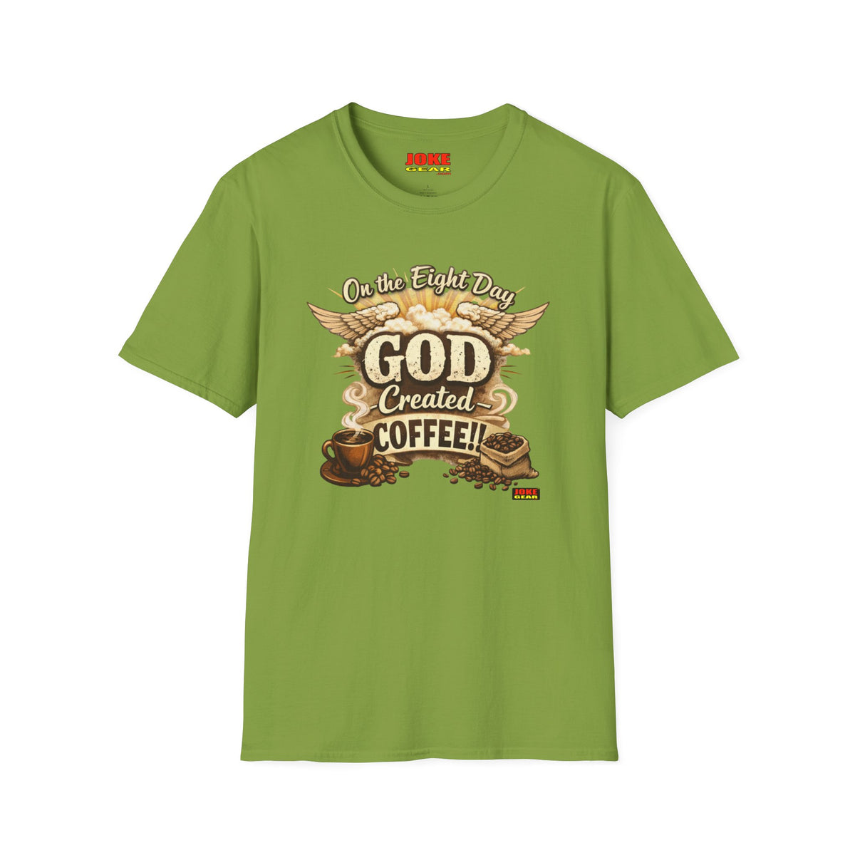God Created Coffee T-Shirt — Vintage Coffee Lover Tee