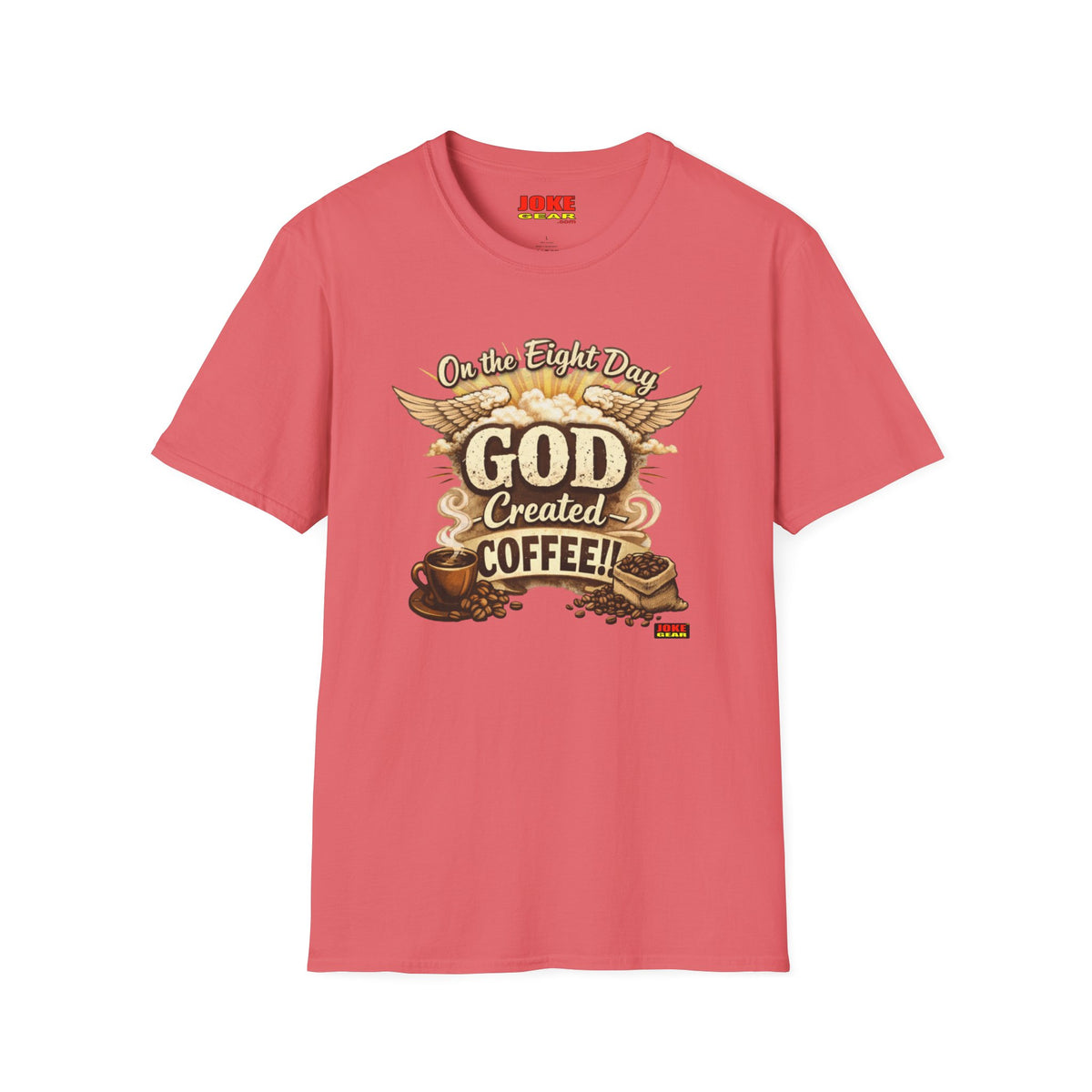 God Created Coffee T-Shirt — Vintage Coffee Lover Tee