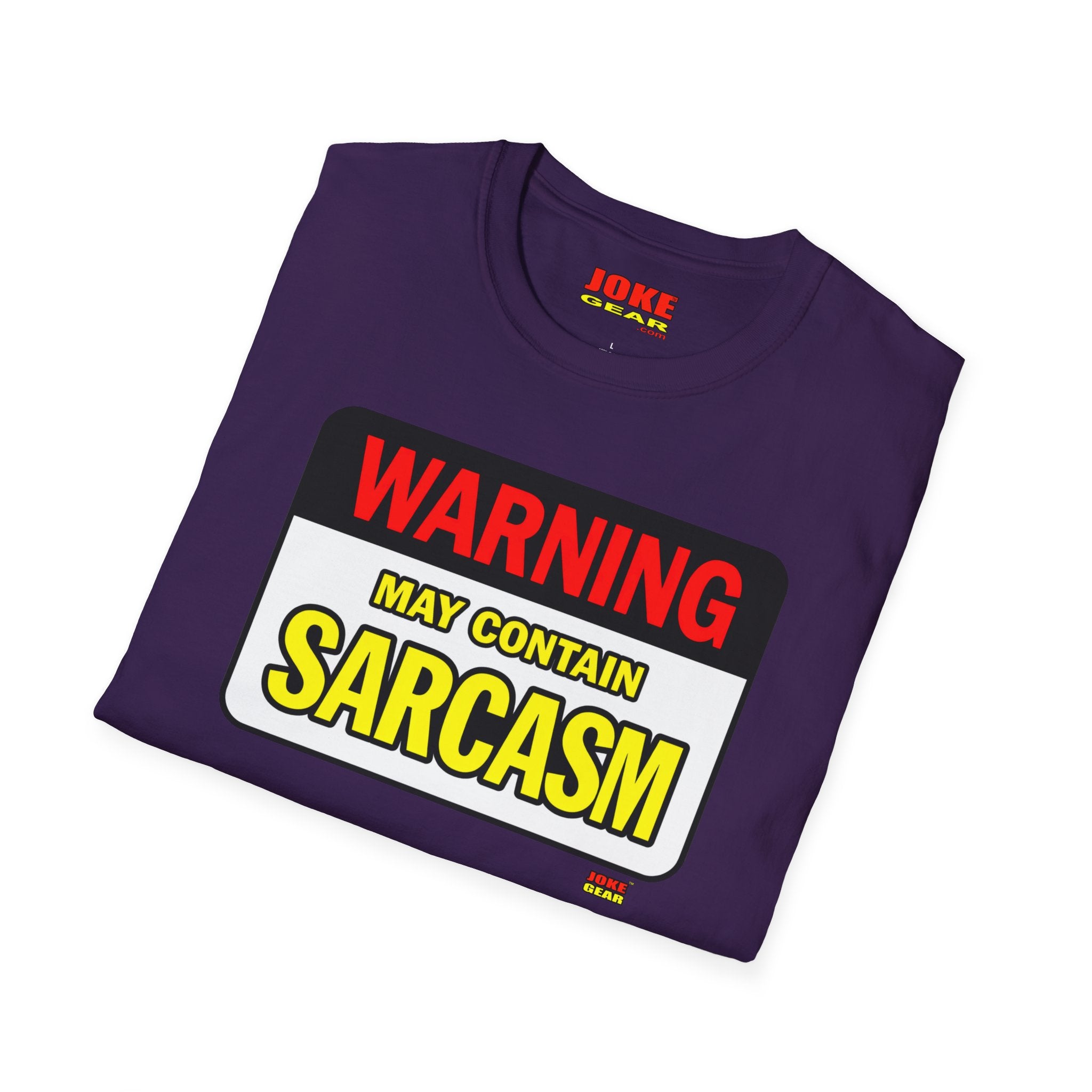 Sarcasm Warning T-Shirt — "WARNING: May Contain SARCASM" Graphic Tee
