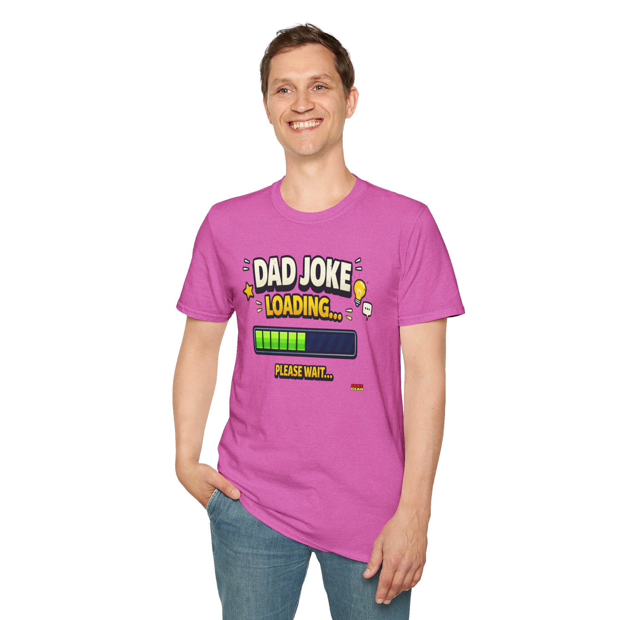 Dad Joke Loading T-Shirt — Funny Father’s Day Gift, "Please Wait" Progress Bar Tee