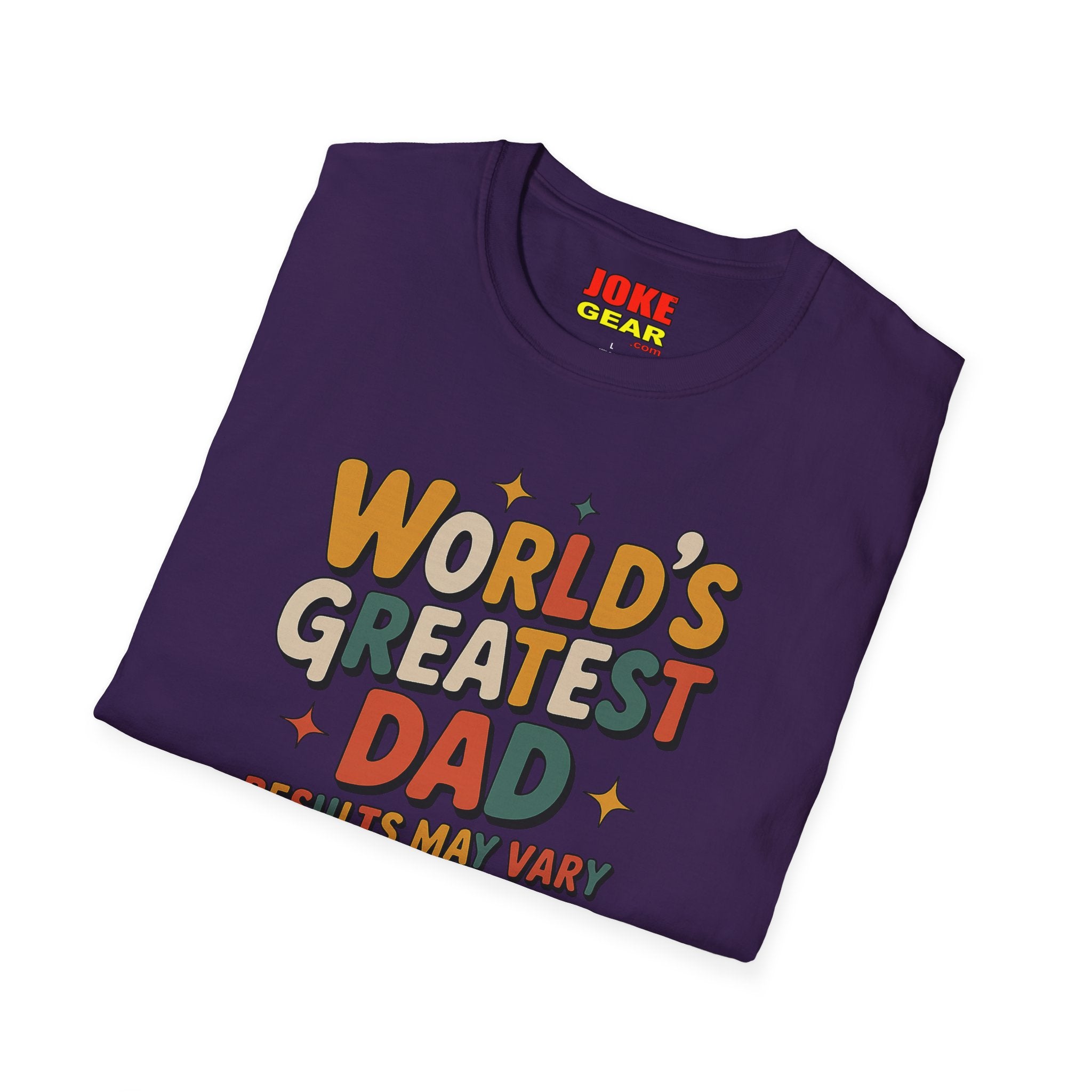 World’s Greatest Dad (Results May Vary) Retro Graphic Tee