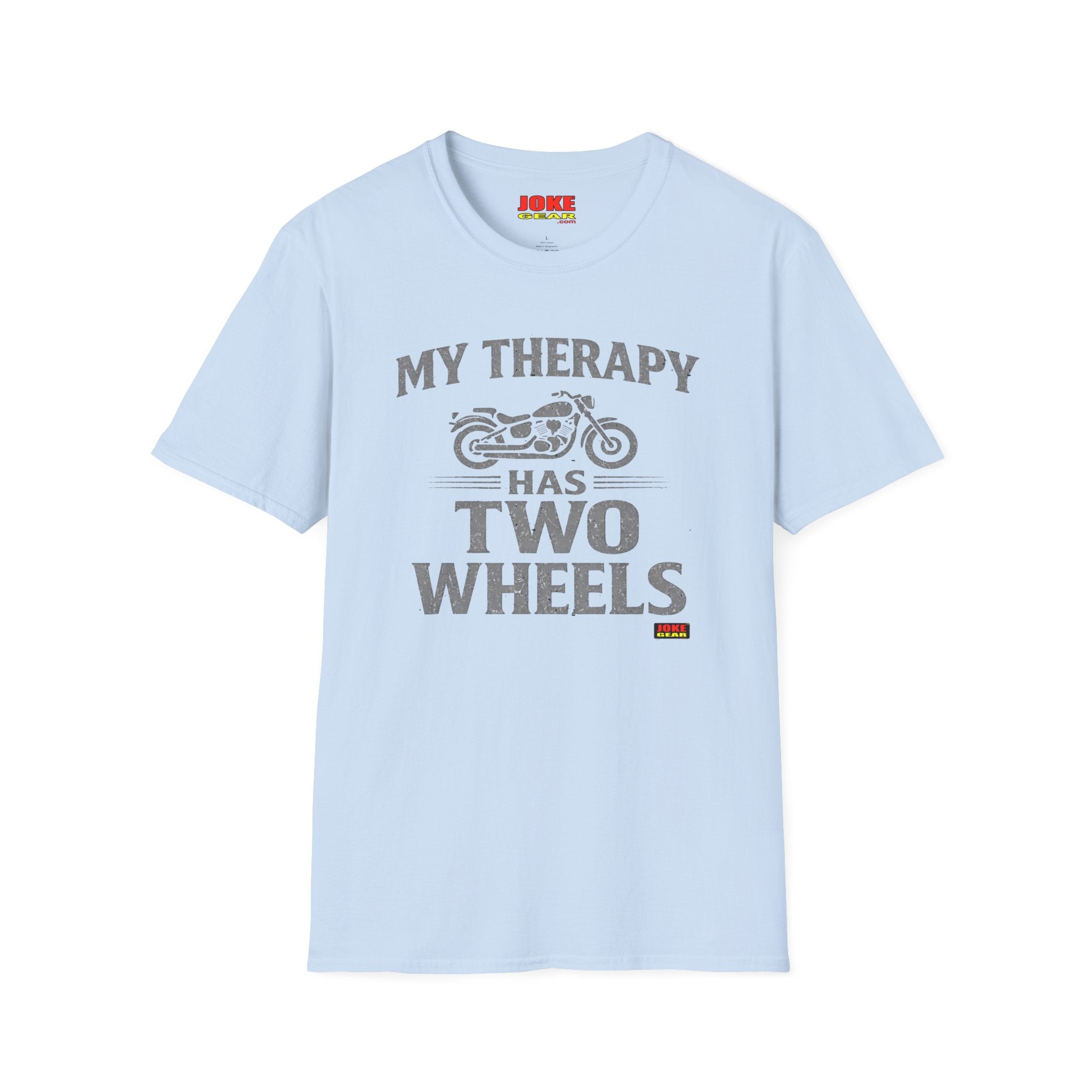 My Therapy Has Two Wheels Motorcycle T-Shirt – Biker Vintage Ride Tee