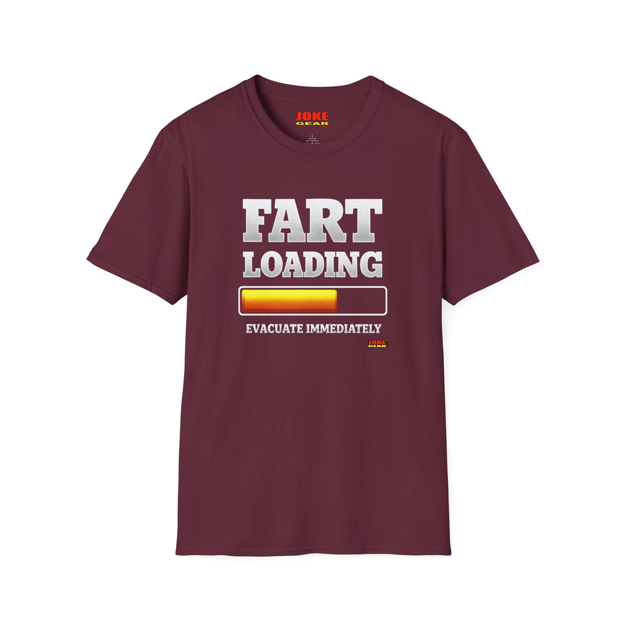 Fart Loading "Evacuate Immediately" T-Shirt – Funny Party Gag Tee