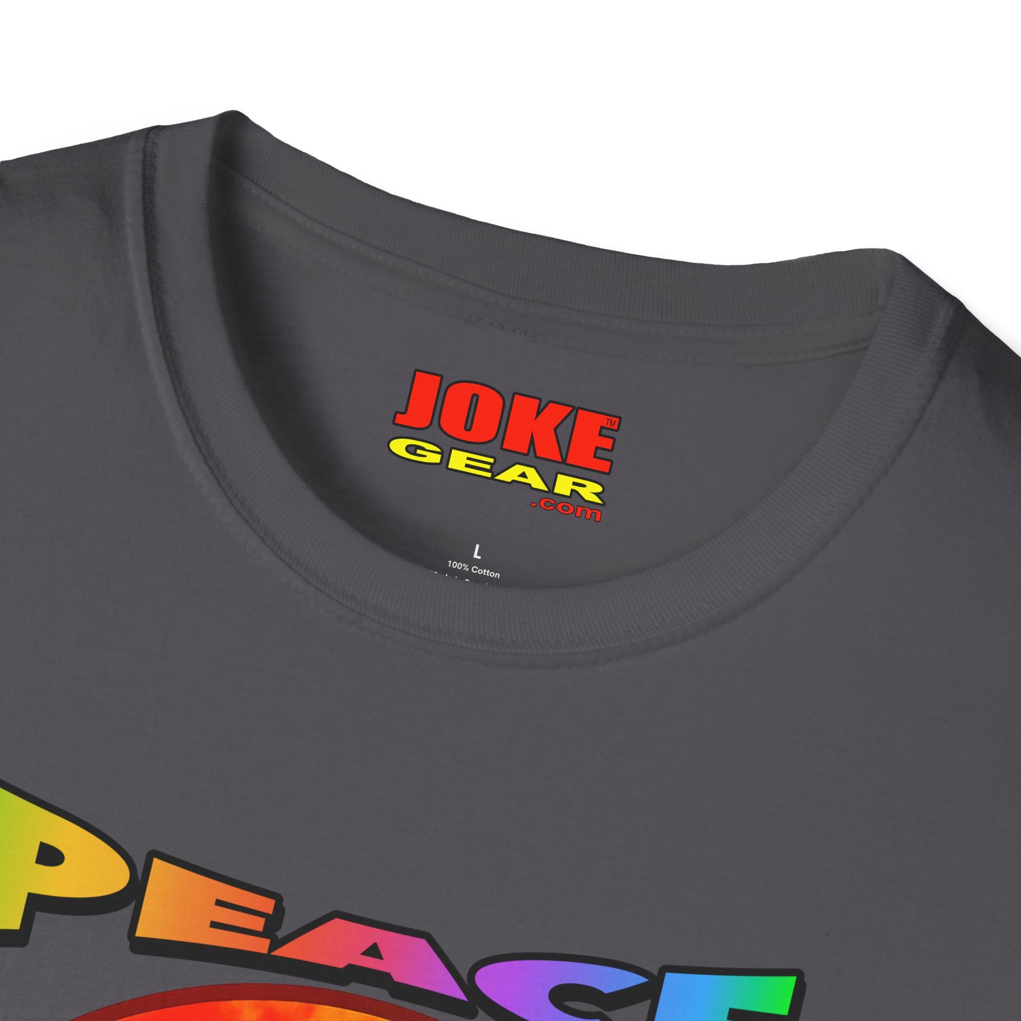 Peace NOT War T-Shirt — Tie-Dye Peace Symbol Retro Graphic Tee