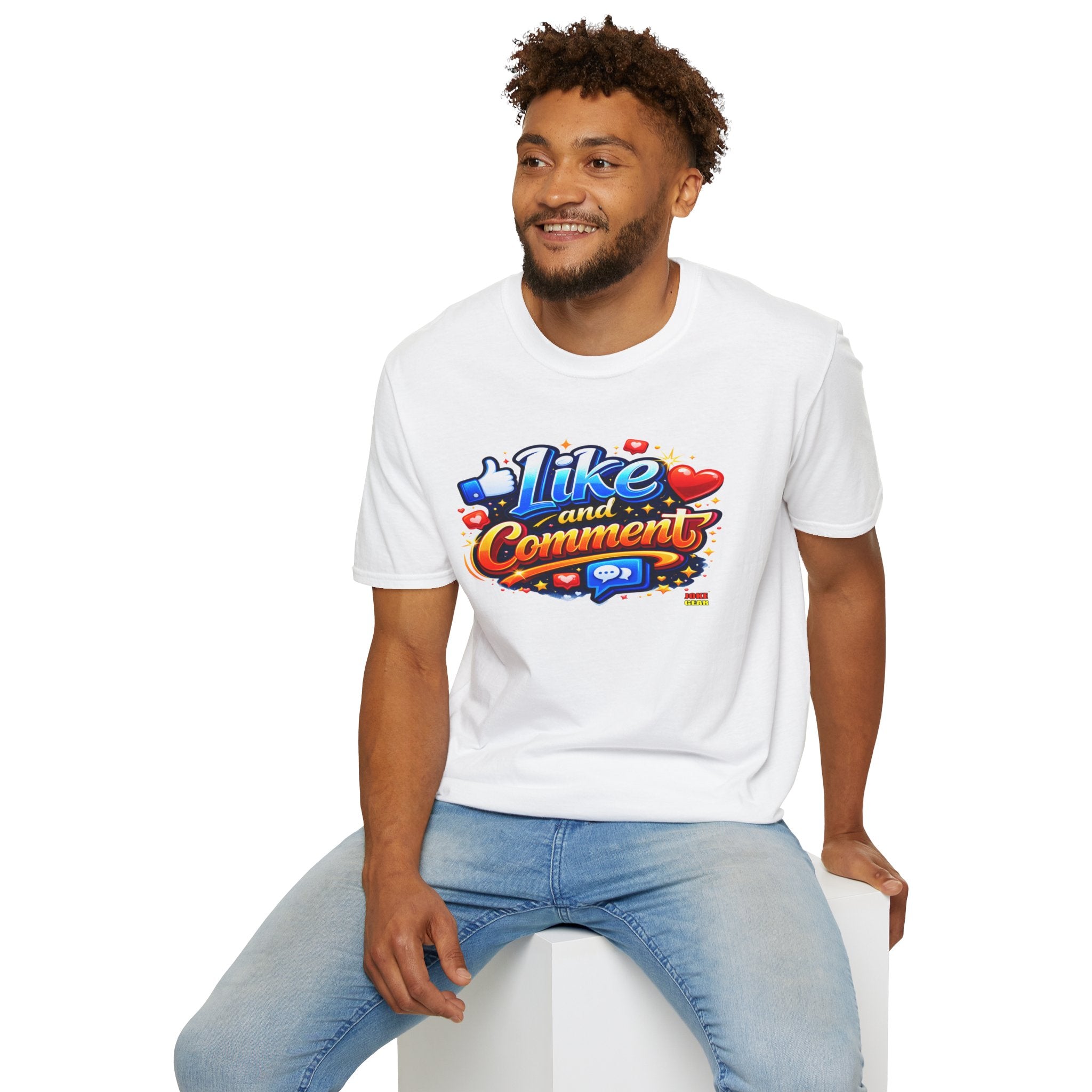 LIKE and COMMENT T-Shirt — Social Media Graphic Tee