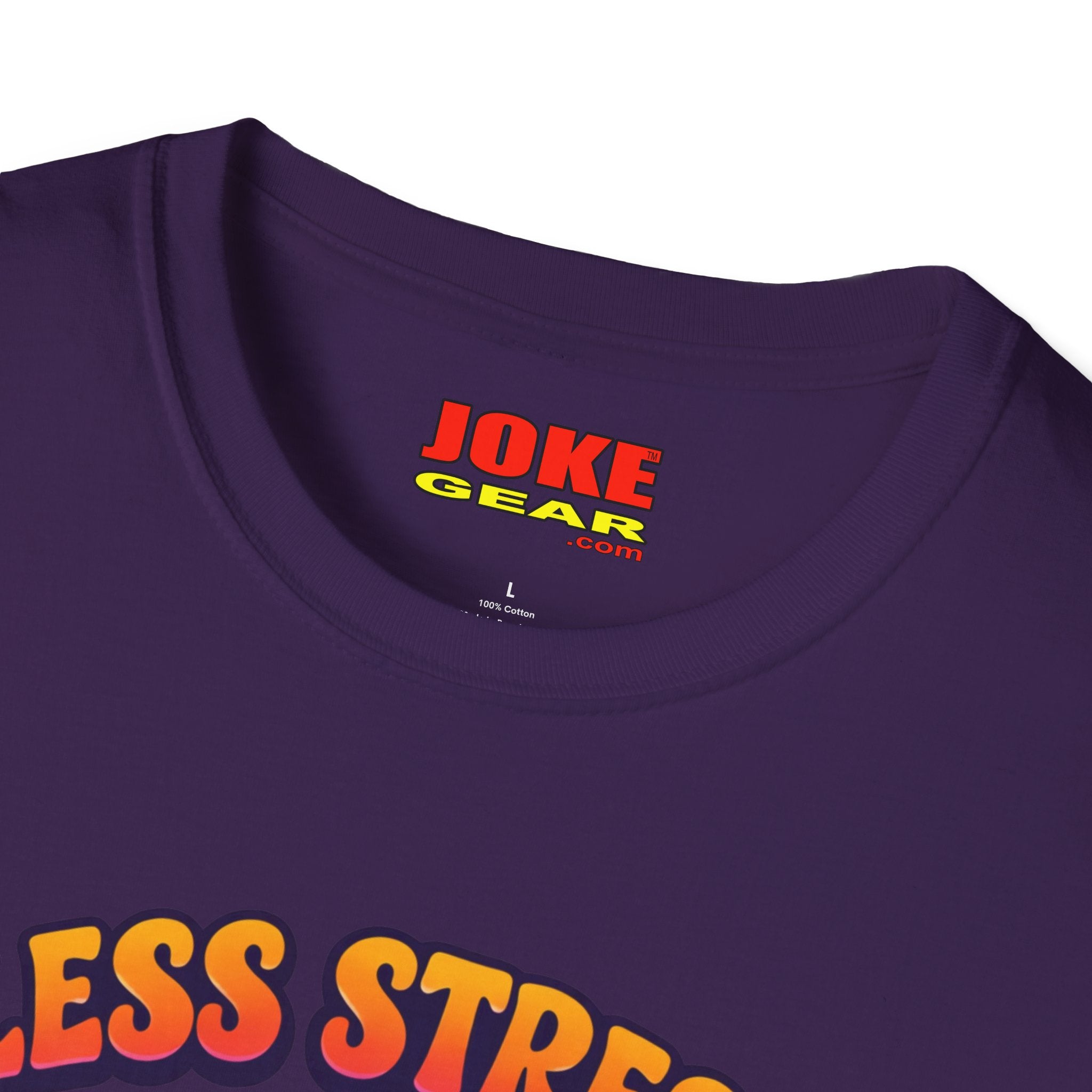 Less Stress More Groovy T-Shirt — Retro Peace Sign Hippie Tee