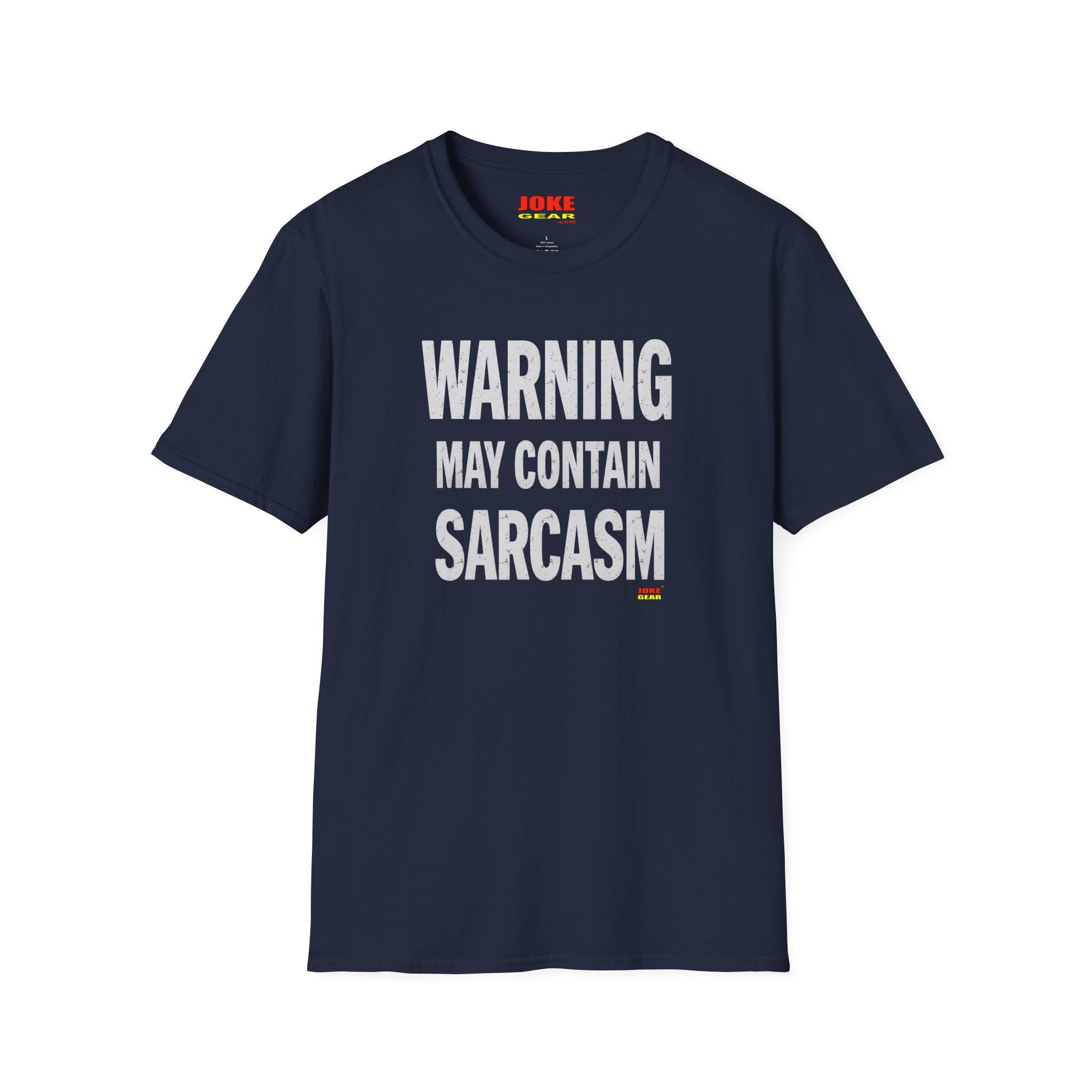 Sarcasm Warning T-Shirt — "WARNING: May Contain SARCASM" Graphic Tee
