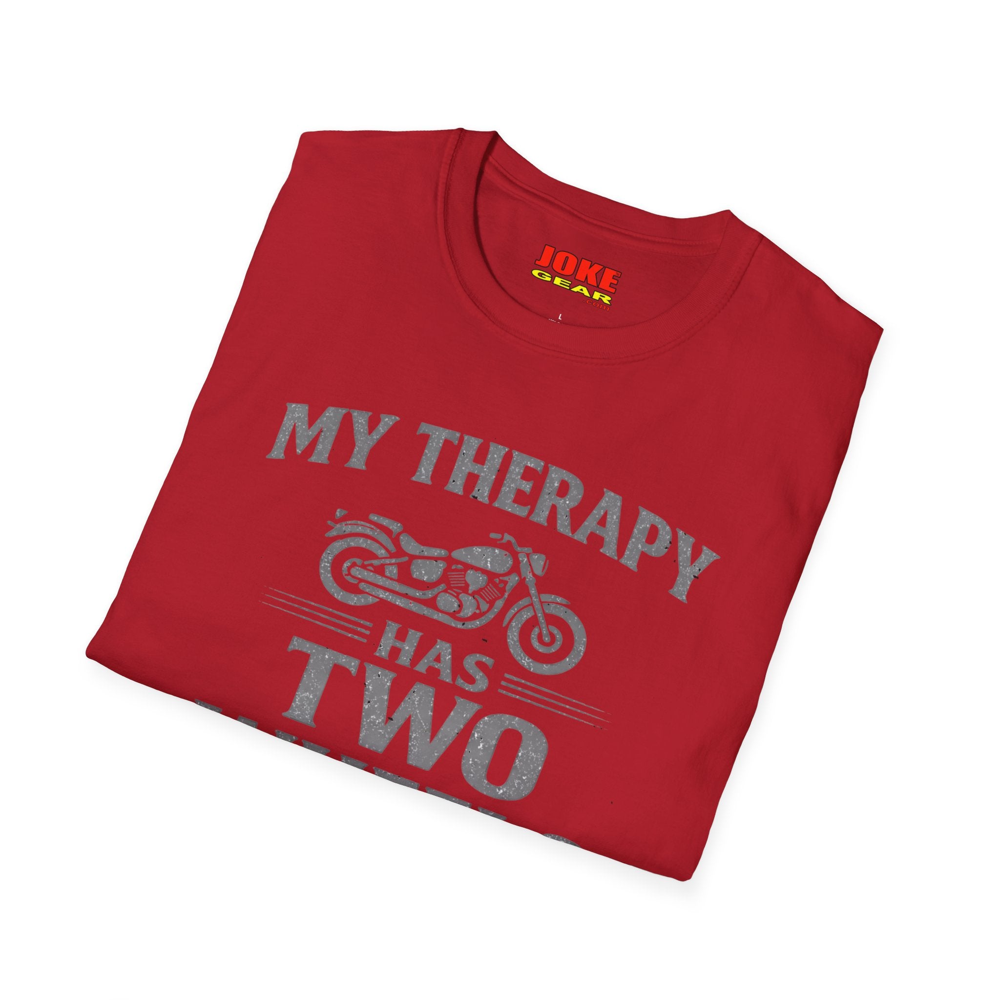 My Therapy Has Two Wheels Motorcycle T-Shirt – Biker Vintage Ride Tee