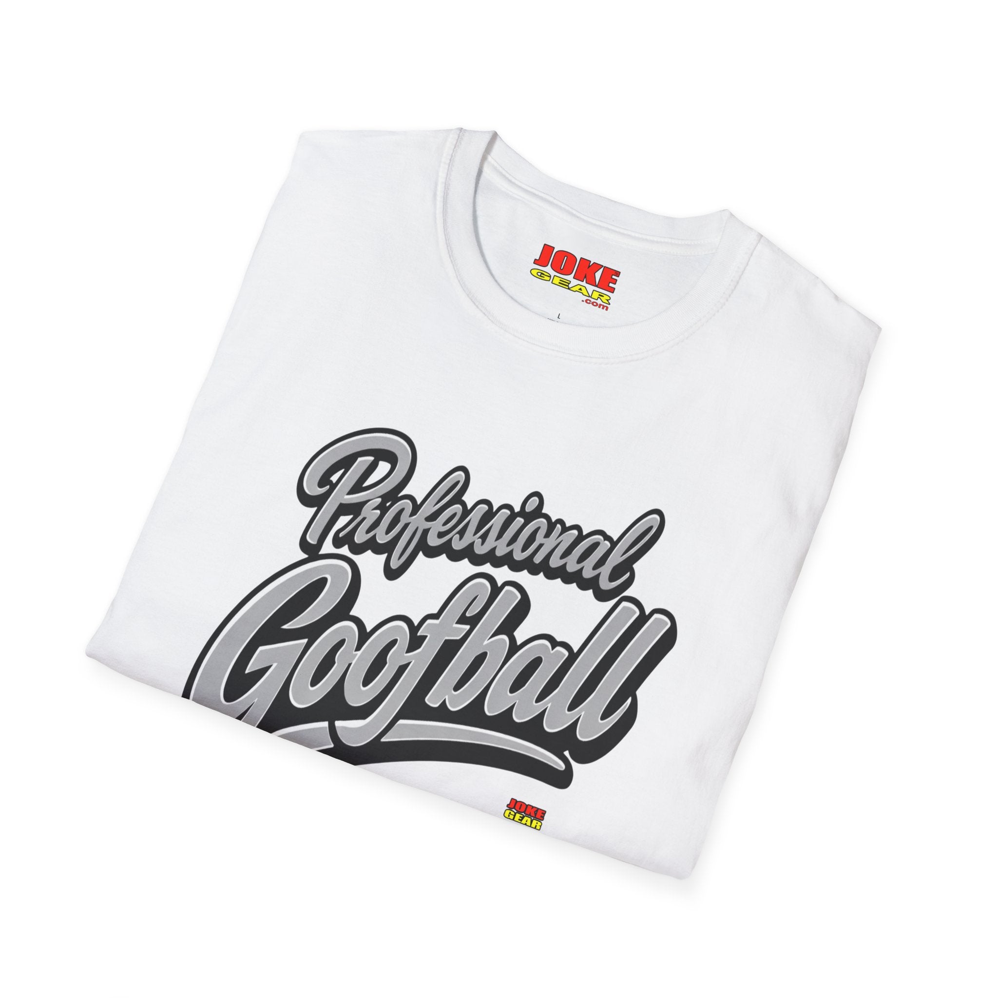 Professional Goofball T-Shirt — Funny Retro Script Tee for Casual Wear