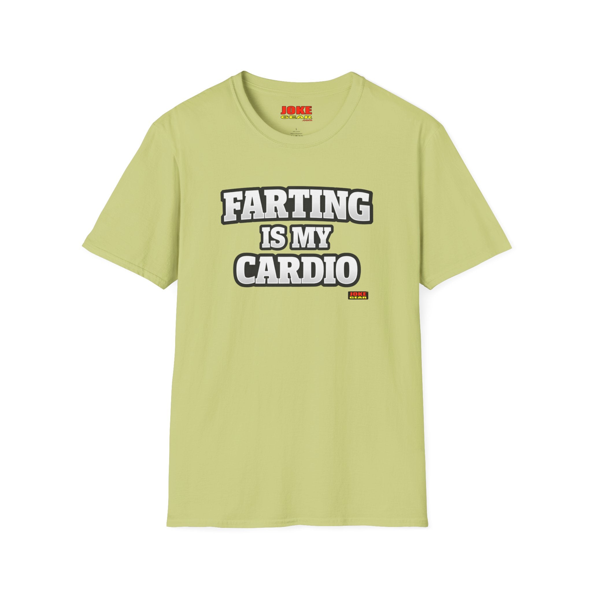 Funny Graphic T-Shirt — “FARTING IS MY CARDIO” Retro Bold Text Tee