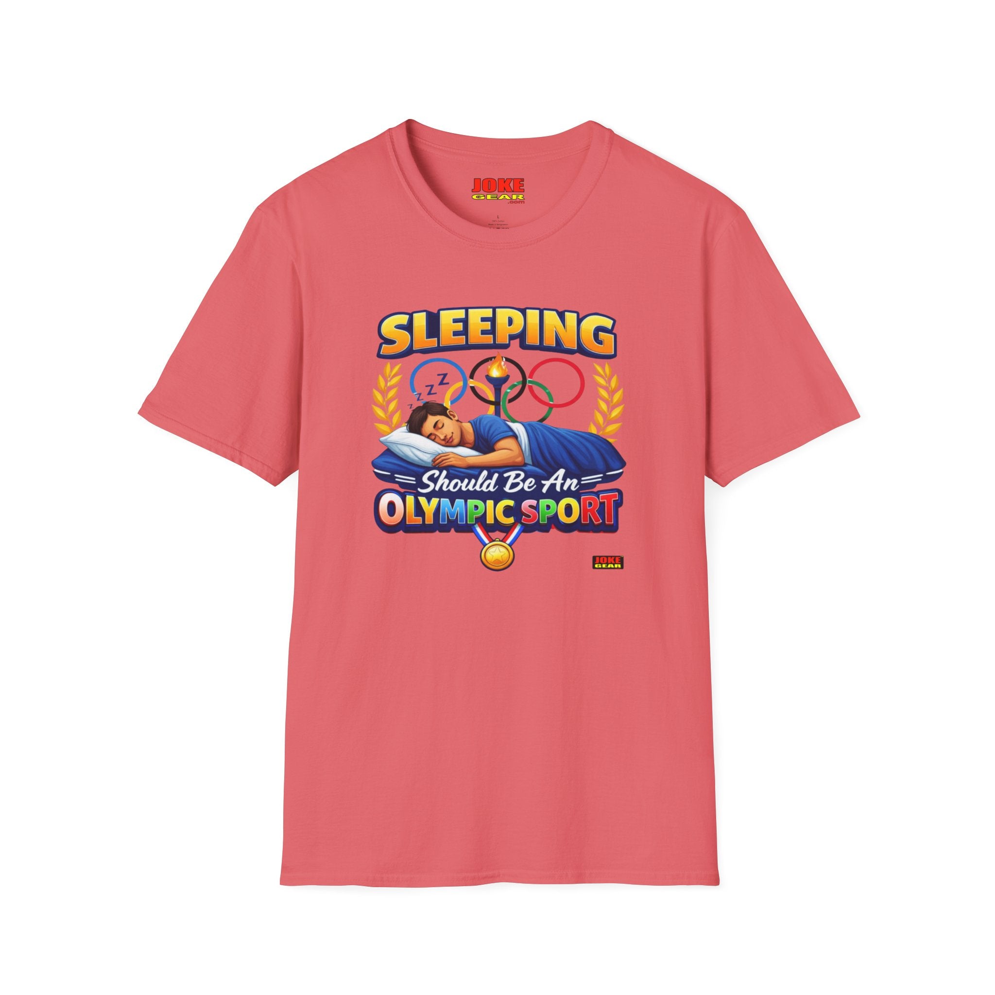 T-Shirt — "Sleeping Should Be An Olympic Sport" Funny Sleep Lover Tee